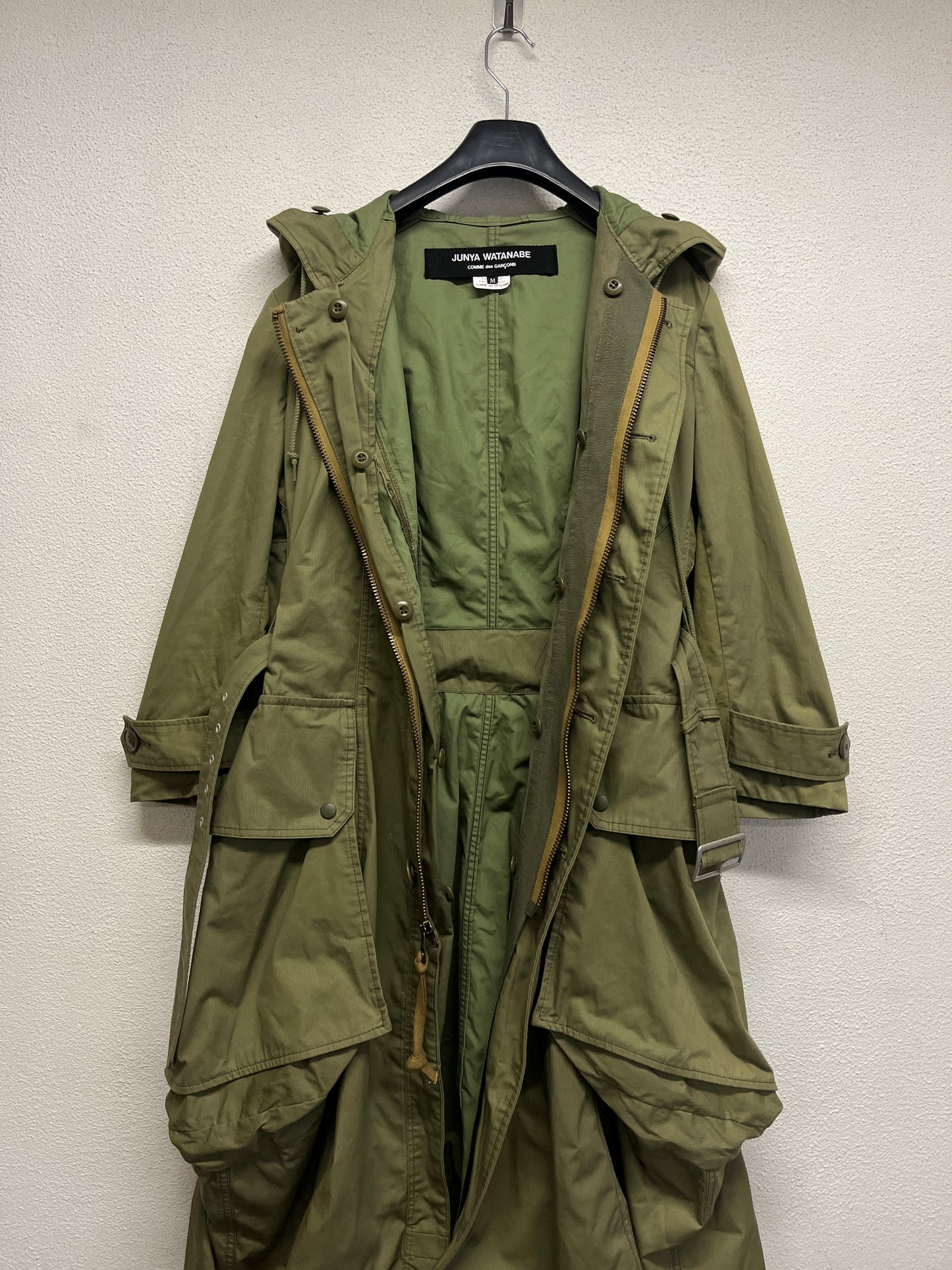 COMME DES GARÇONS JUNYA WATANABE cargo coat with separate coat inside (S/M)