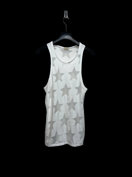 STEFAN COOKE white star tank top (M)