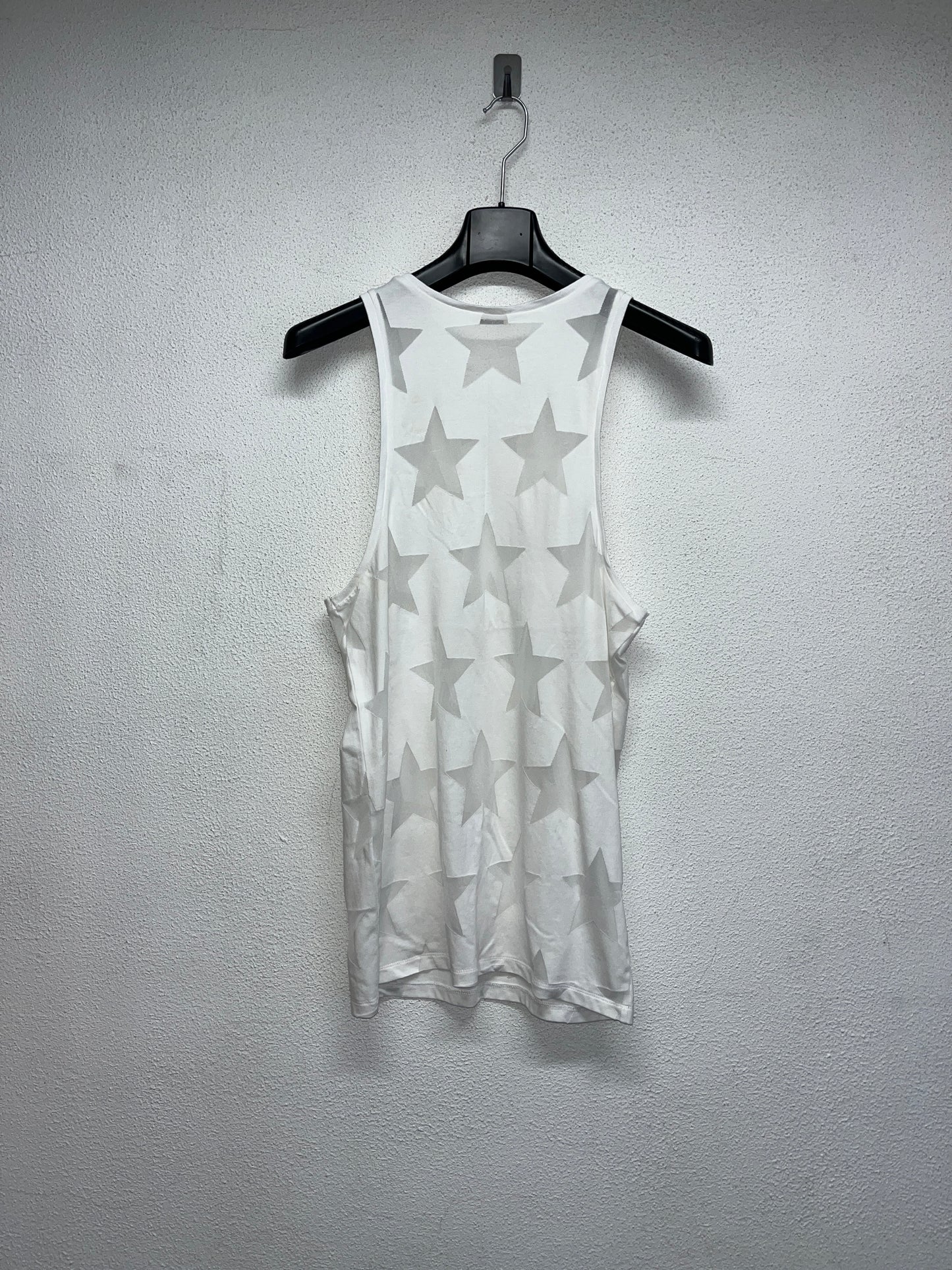 STEFAN COOKE white star tank top (M)