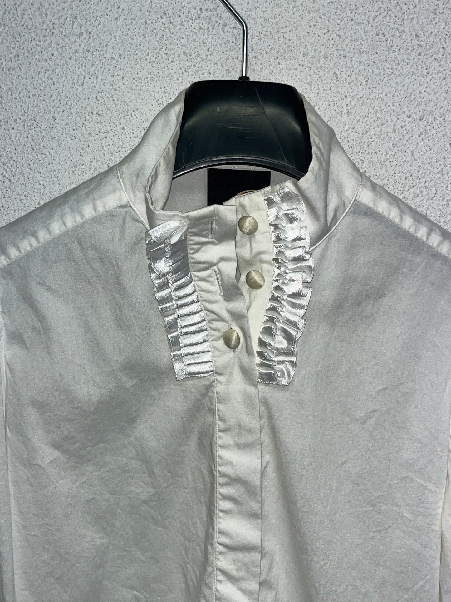 ROBERTO CAVALLI white cotton shirt (S)
