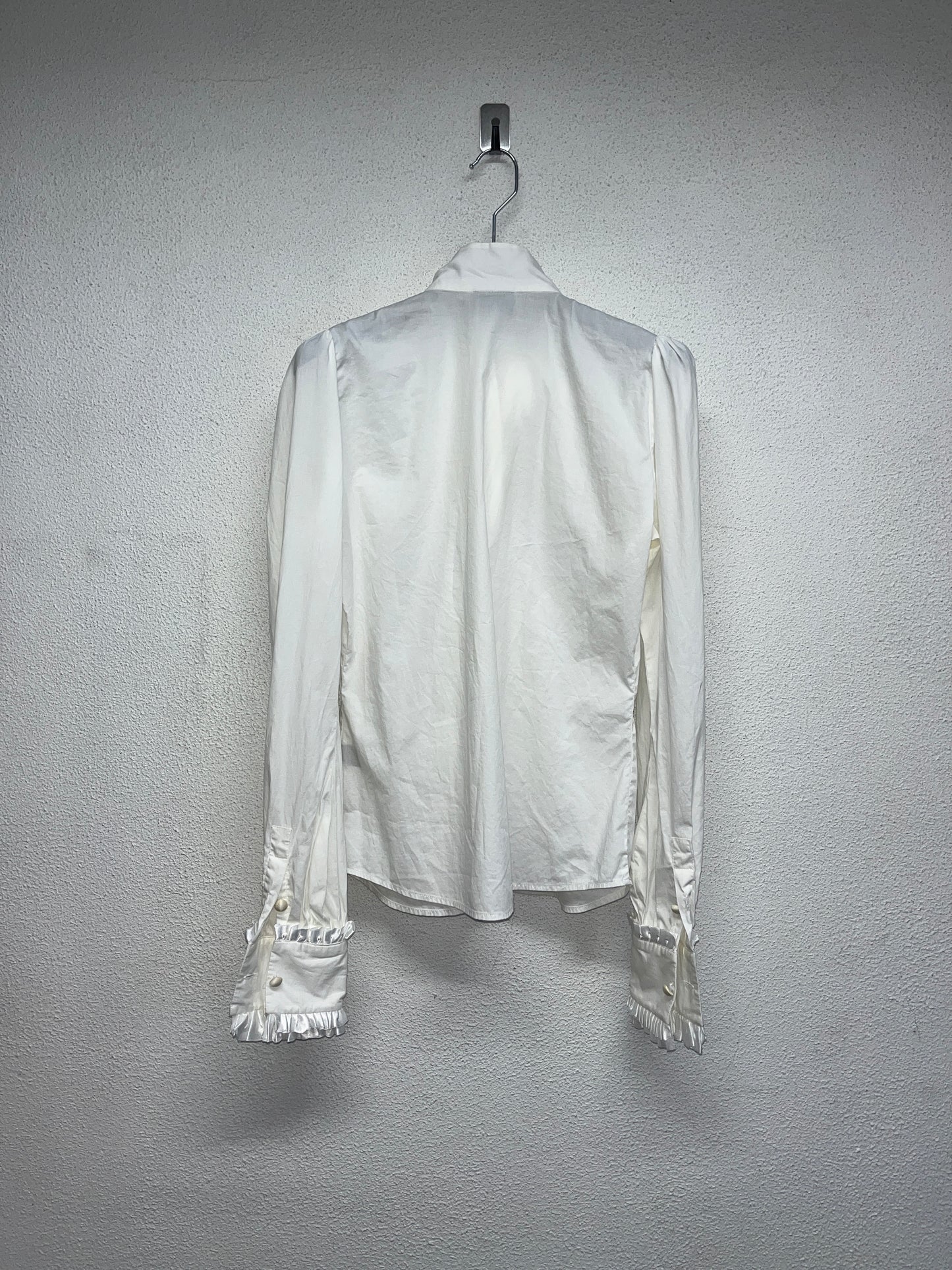 ROBERTO CAVALLI white cotton shirt (S)