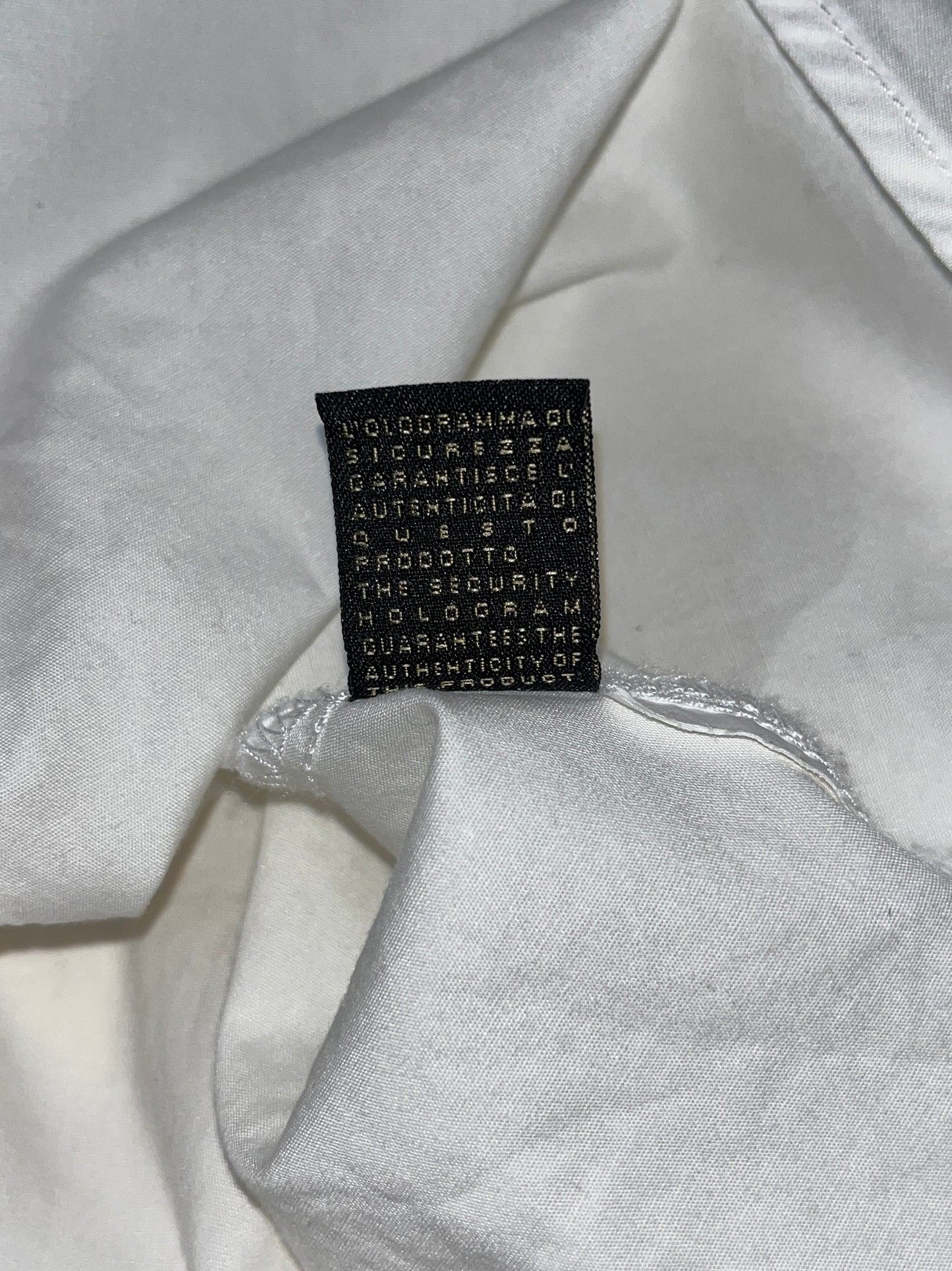 ROBERTO CAVALLI white cotton shirt (S)