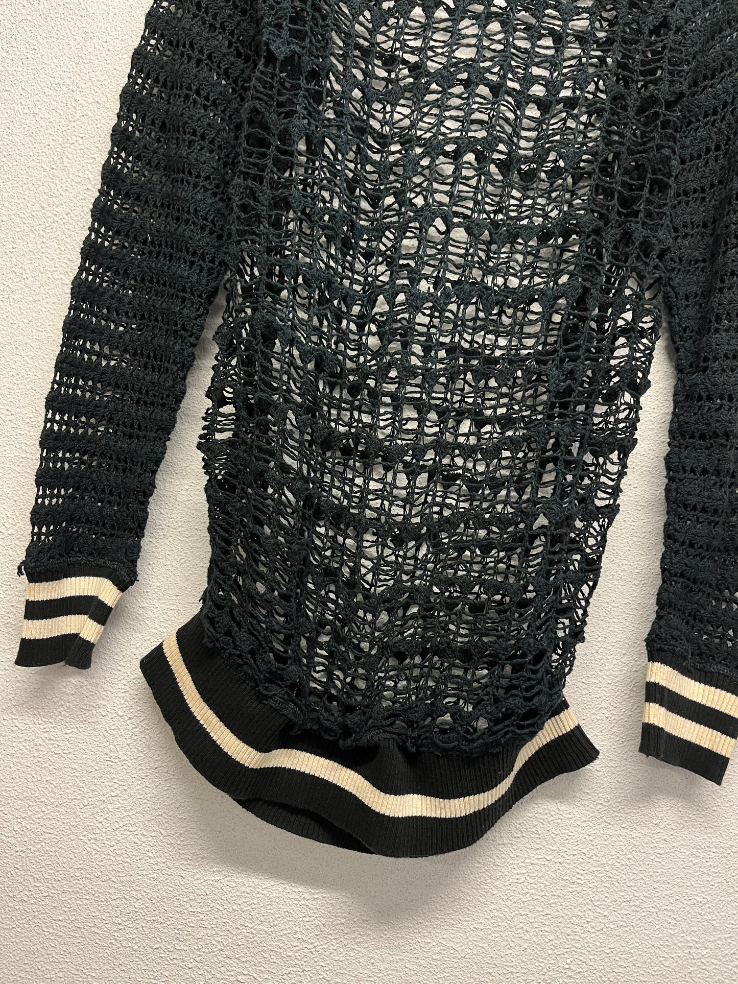 ISABEL MARANT black net knitted sweater (L)