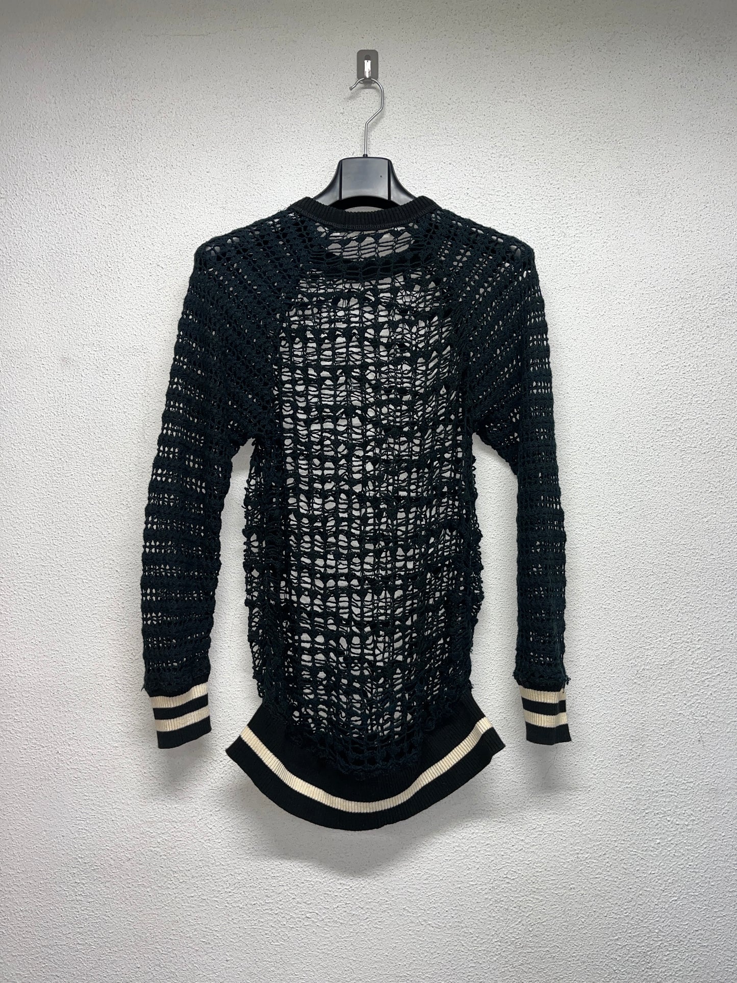 ISABEL MARANT black net knitted sweater (L)