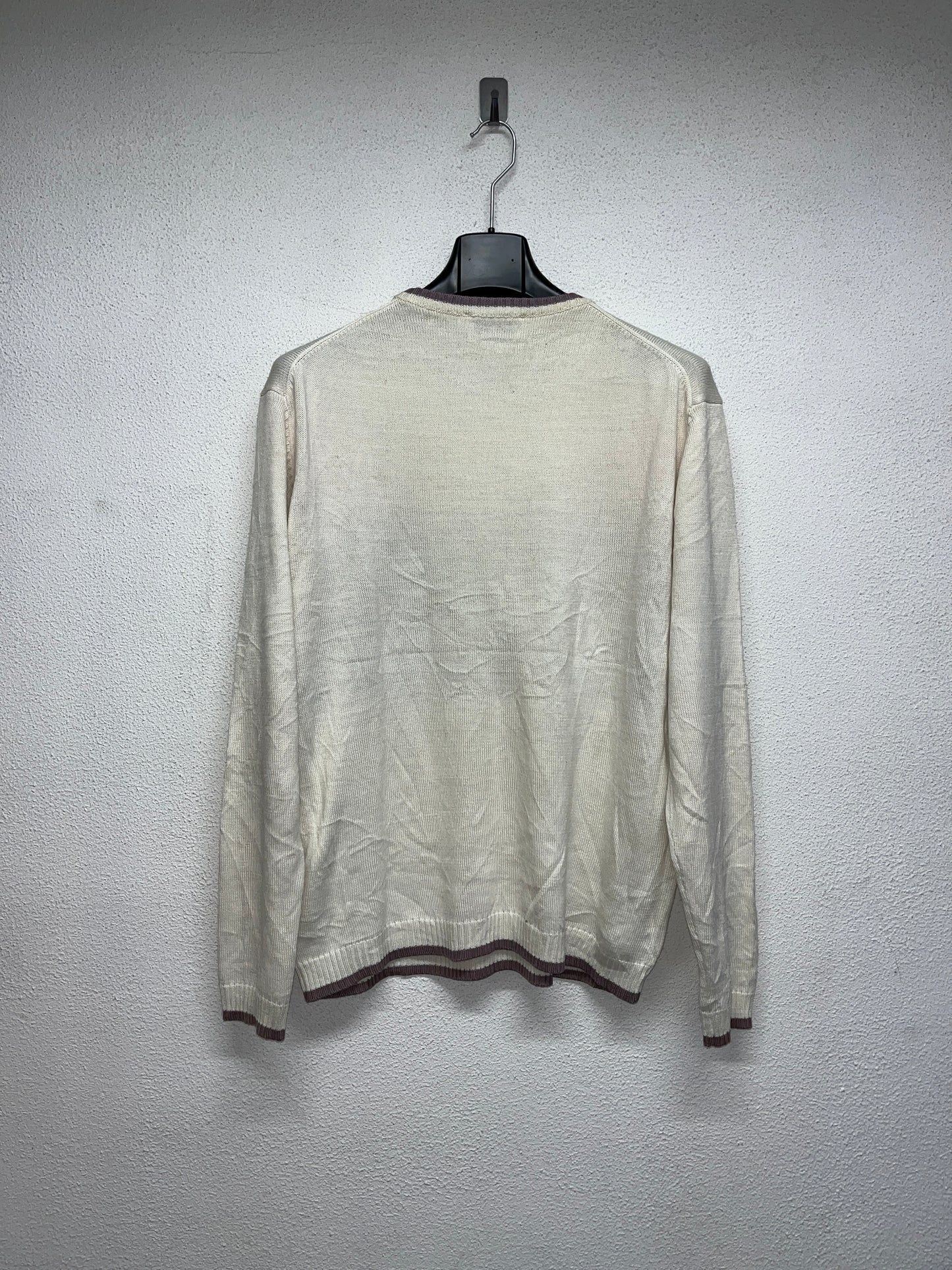 YVES SANIT LAURENT wool beige sweater (L)