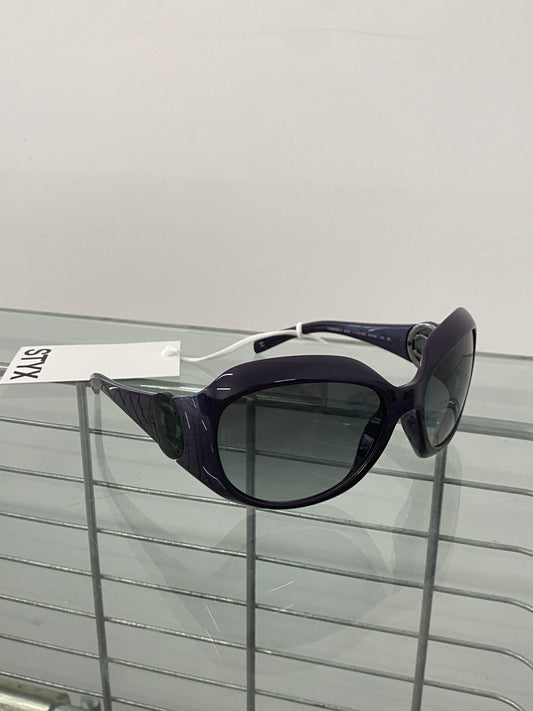 Chanel 2000s purple sunglasses