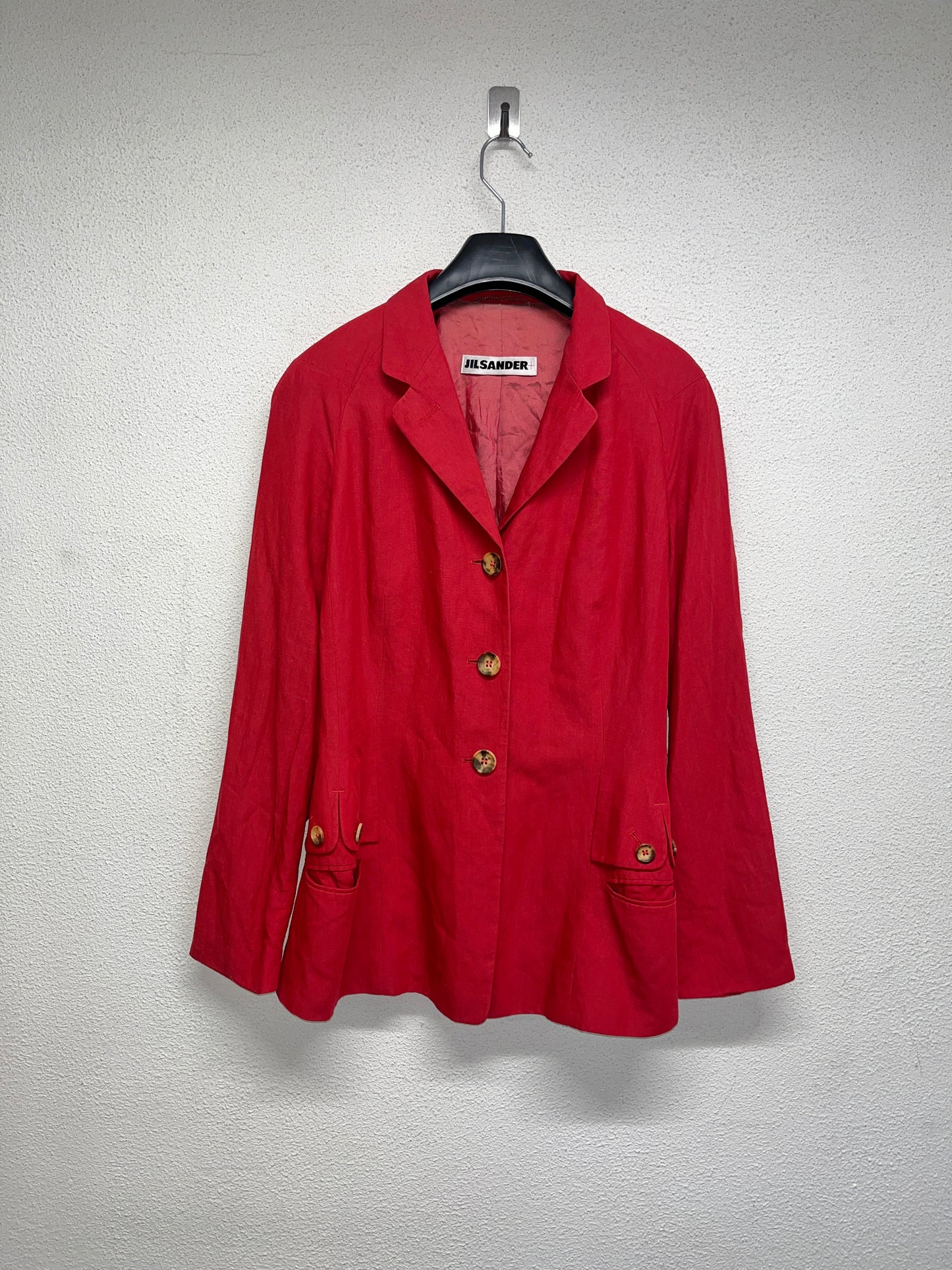 JIL SANDER red visoce Blazer (S/M)