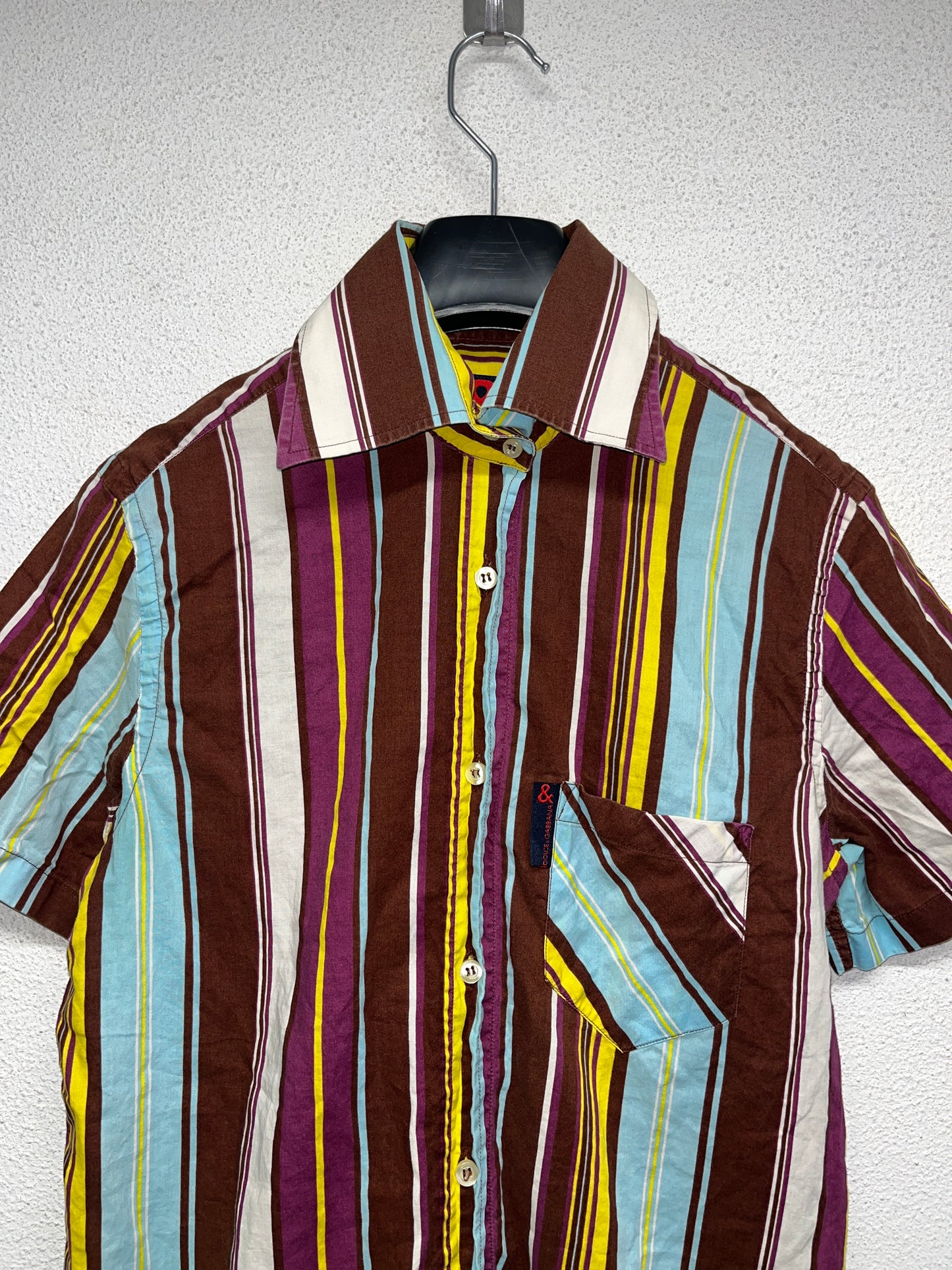 DOLCE & GABBANA Short sleeve stripped shirt (M)