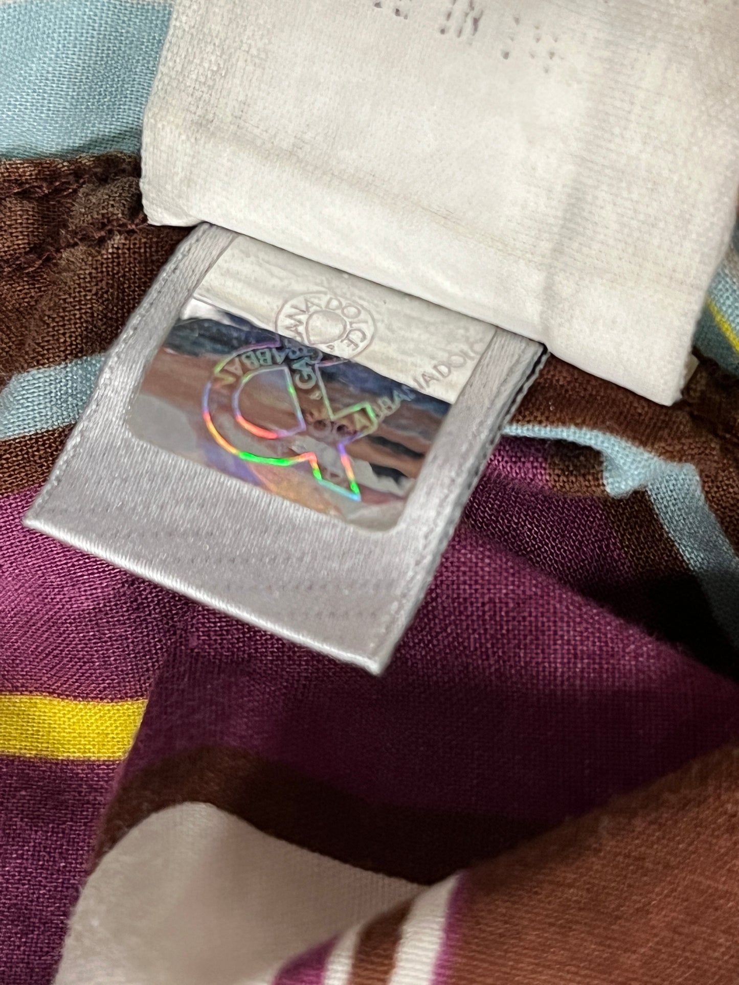 DOLCE & GABBANA Short sleeve stripped shirt (M)