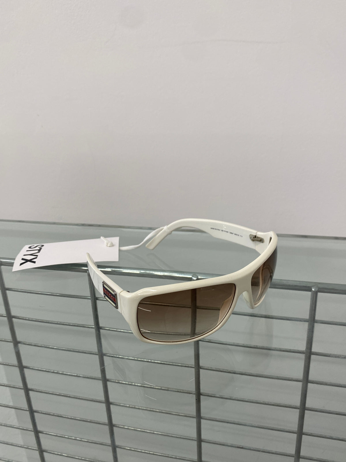 Gucci white retro sunglasses