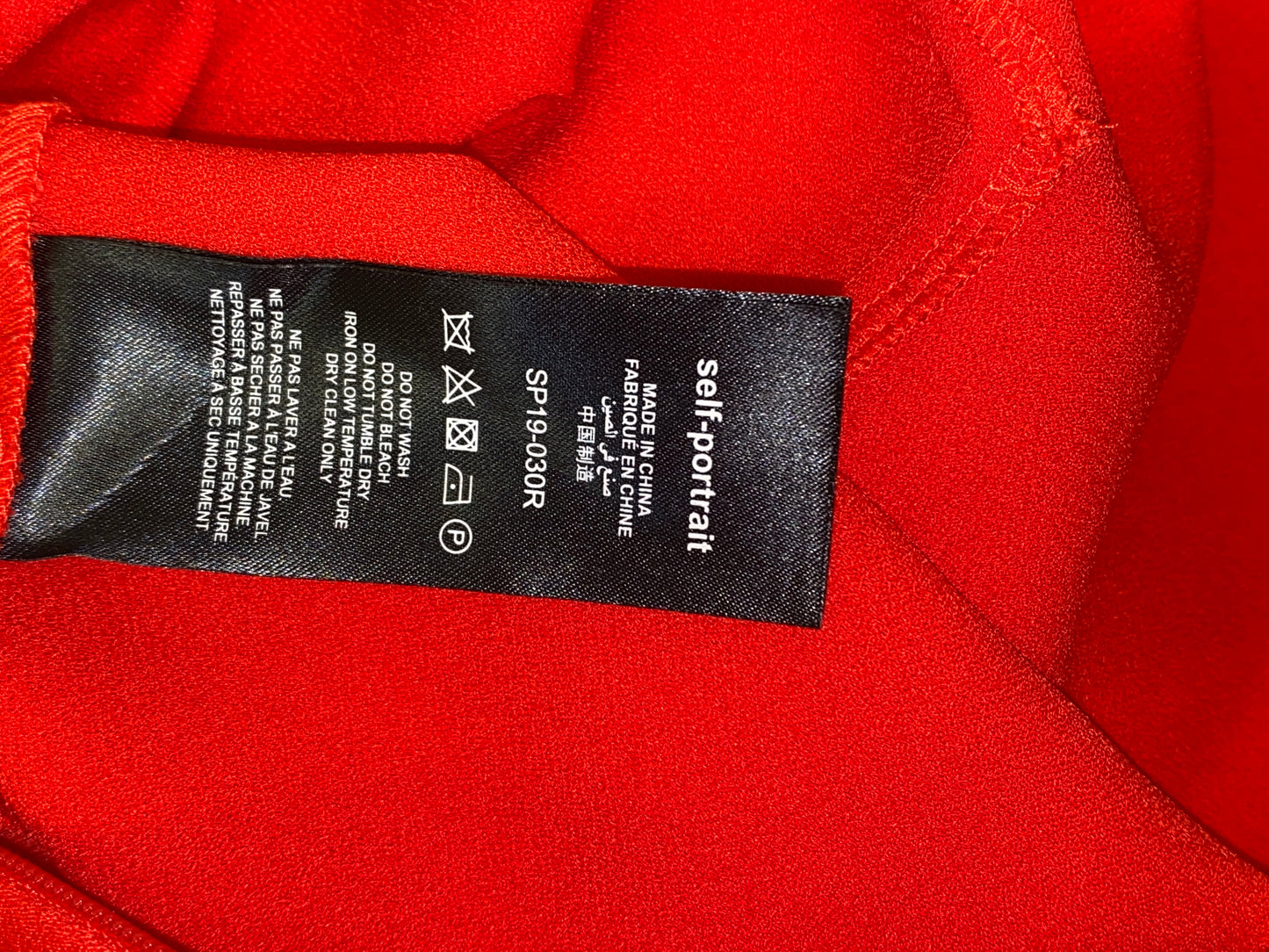 SELF-PORTRAIT red blouse (XS)