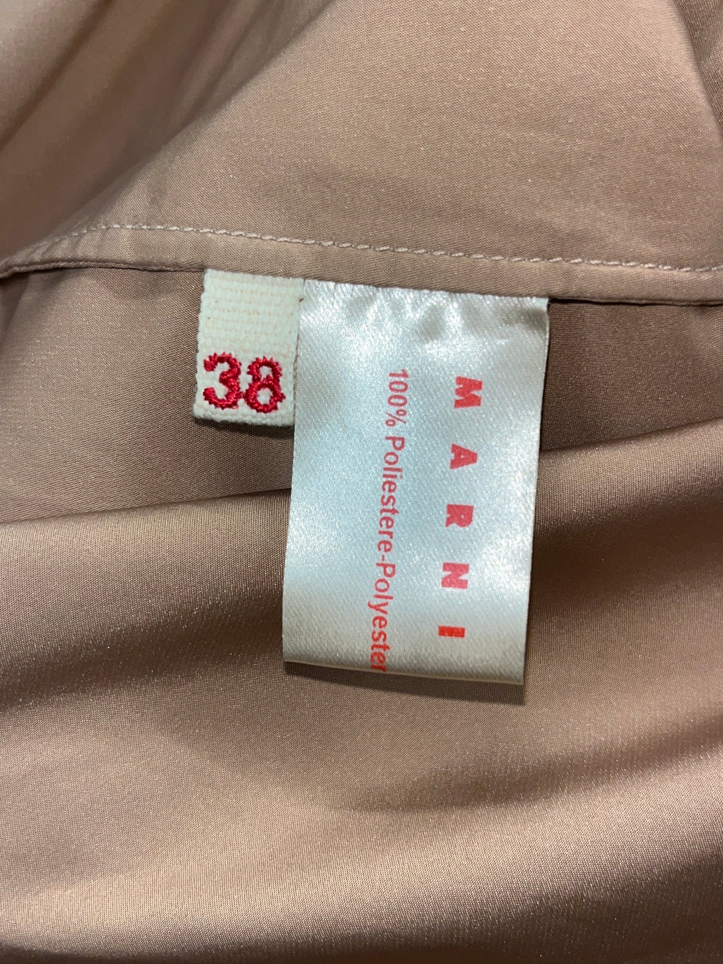 MARNI top with pleated oversized shoulders and pockets on the side (XS)