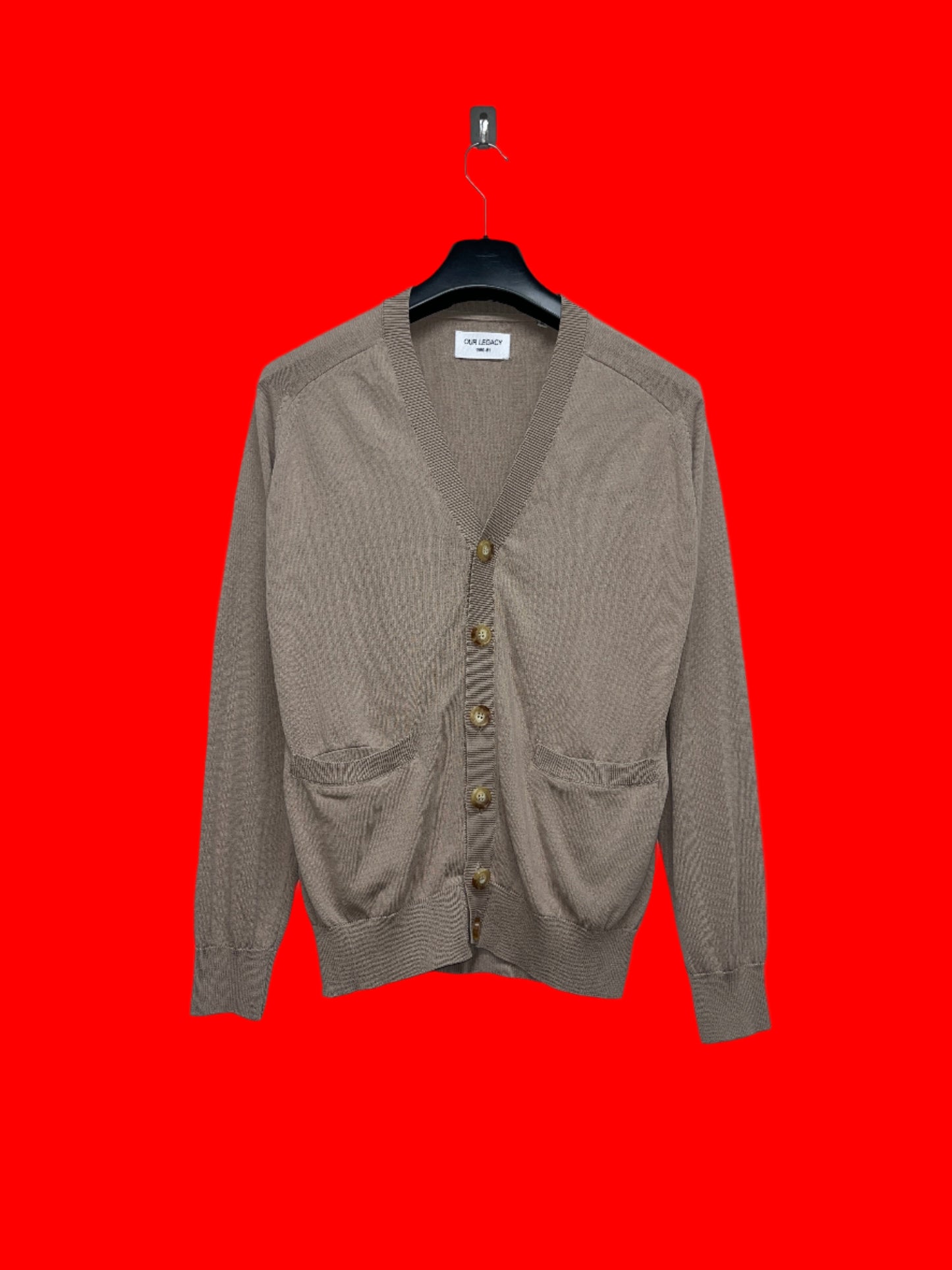 OUR LEGACY light brown cotton Cardigan (S)