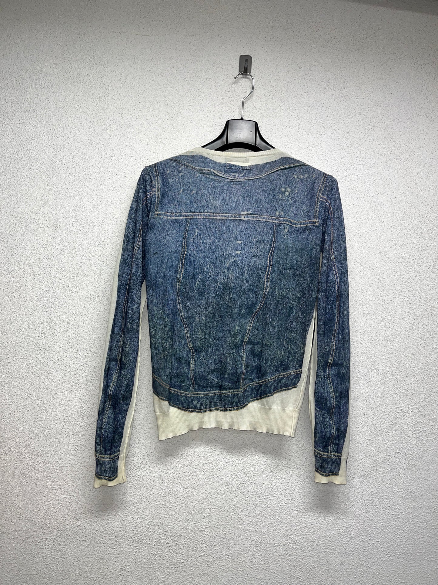 DOLCE & GABBANA trompe l’ceil effect cardigan (M)