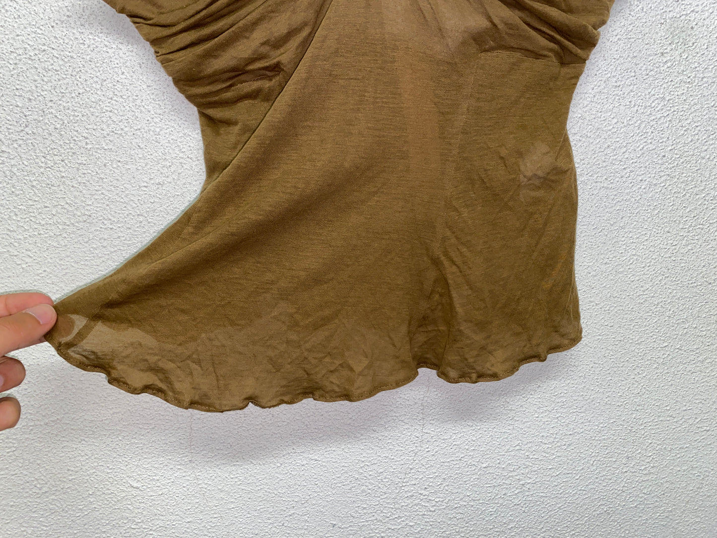 ROBERTO CAVALLI y2k khaki strap top (44/M)