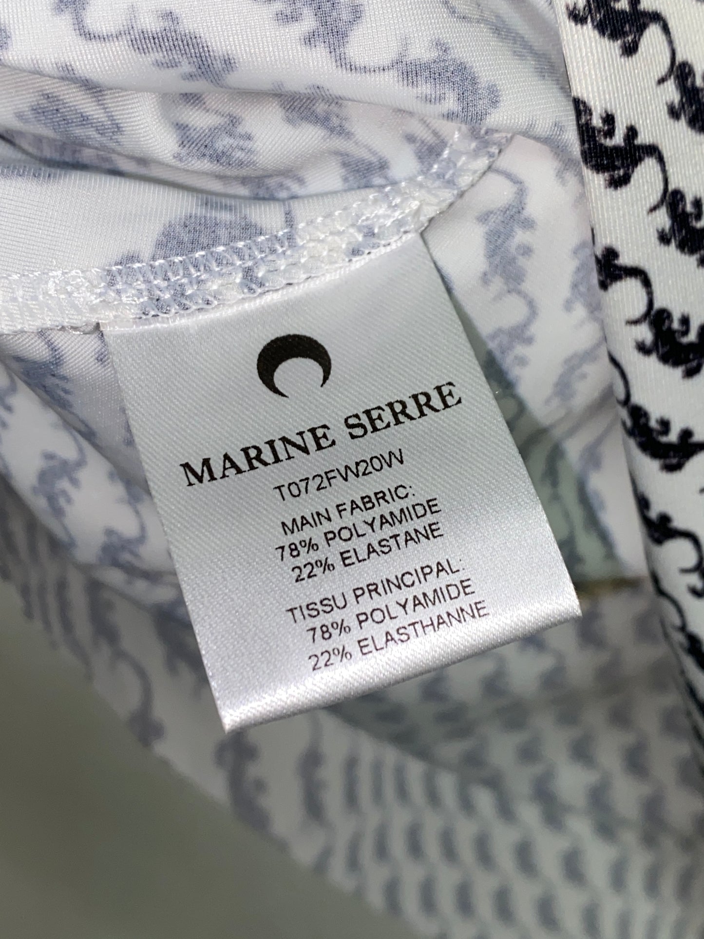 MARINE SERRE highneck second skin (L)