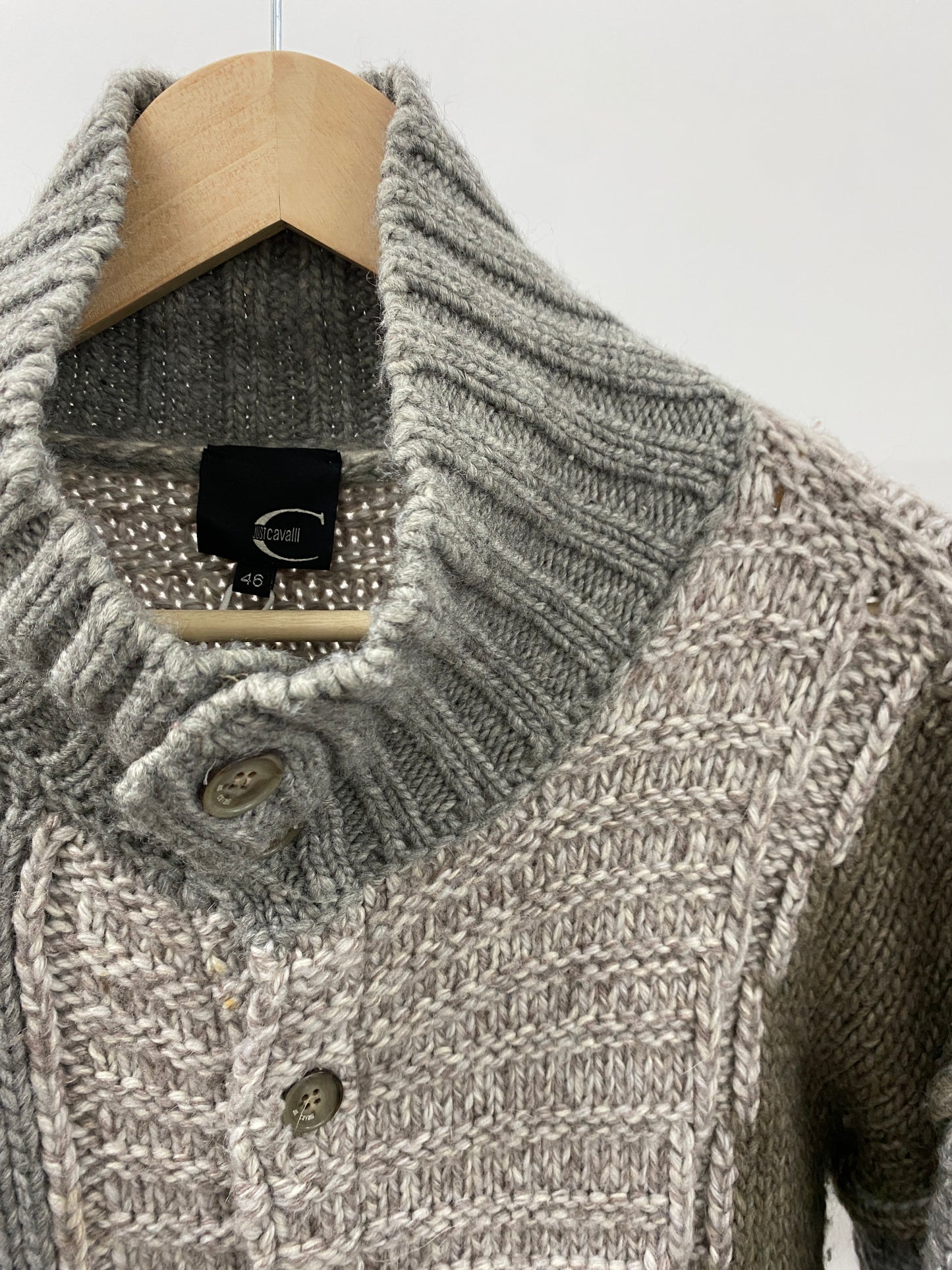 ROBERTO CAVALLI wool cardigan (S/M)