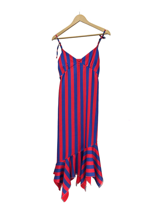 MARQUES/ALMEIDA striped asymmetrical dress (XS/S)
