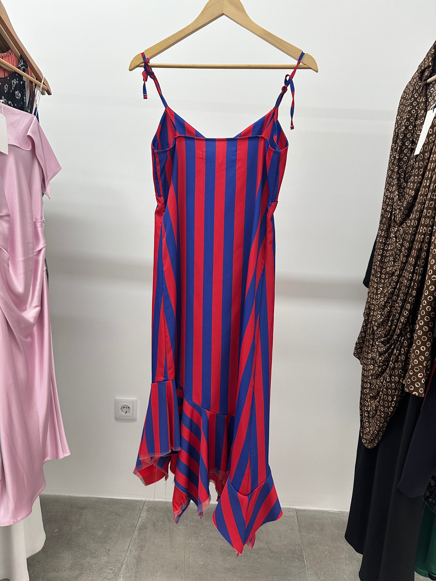 MARQUES/ALMEIDA striped asymmetrical dress (XS/S)