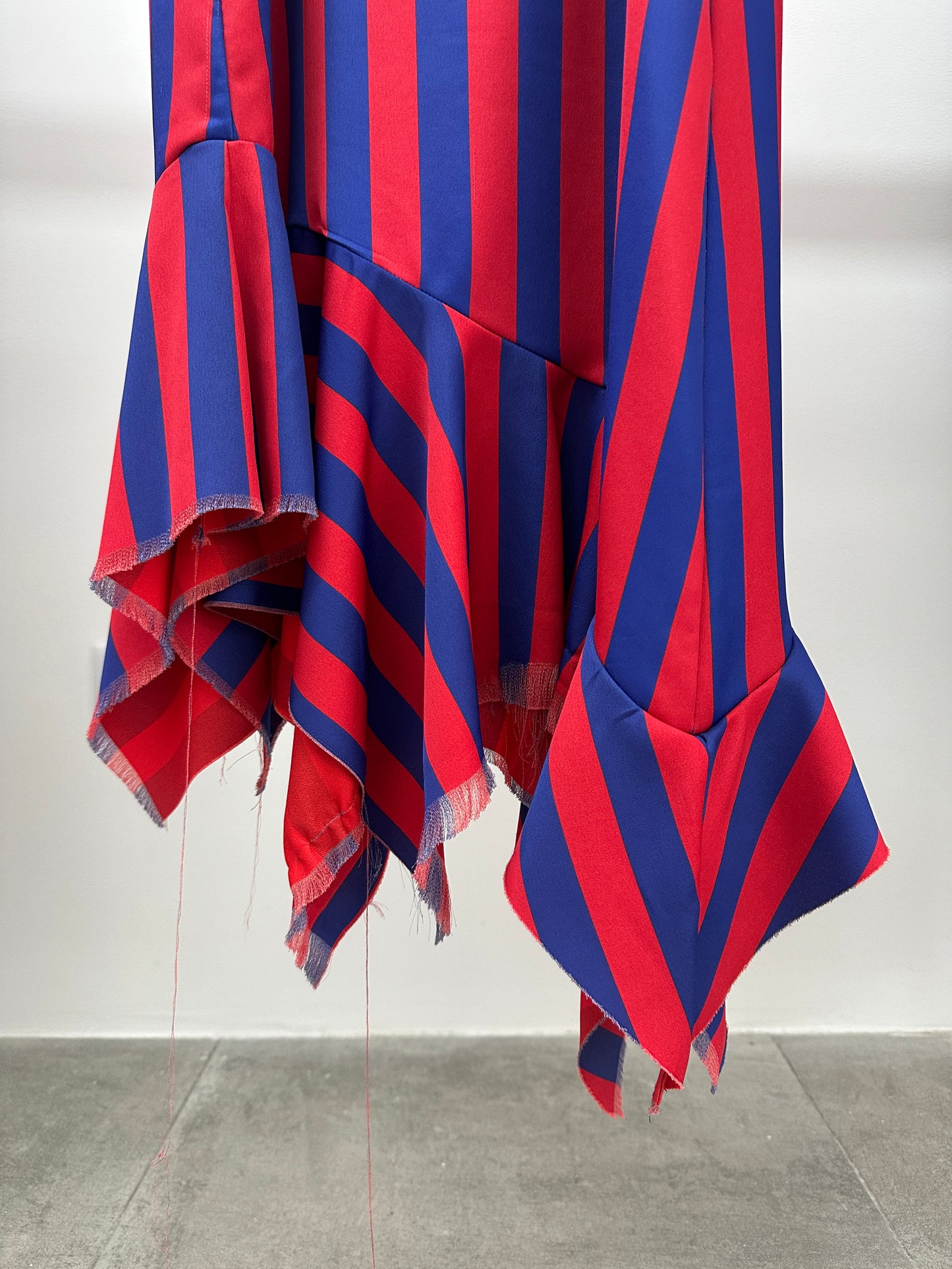 MARQUES/ALMEIDA striped asymmetrical dress (XS/S)