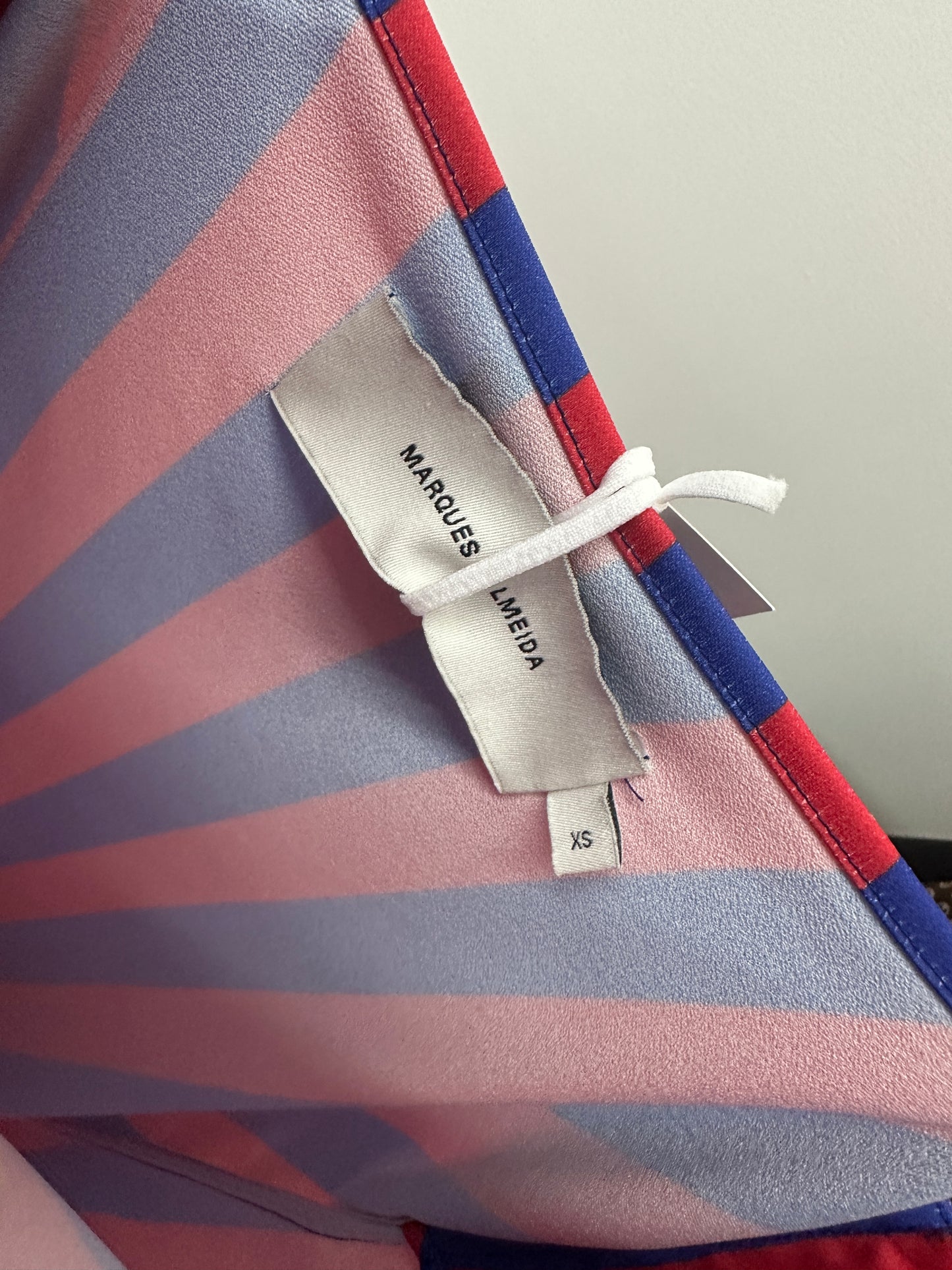 MARQUES/ALMEIDA striped asymmetrical dress (XS/S)