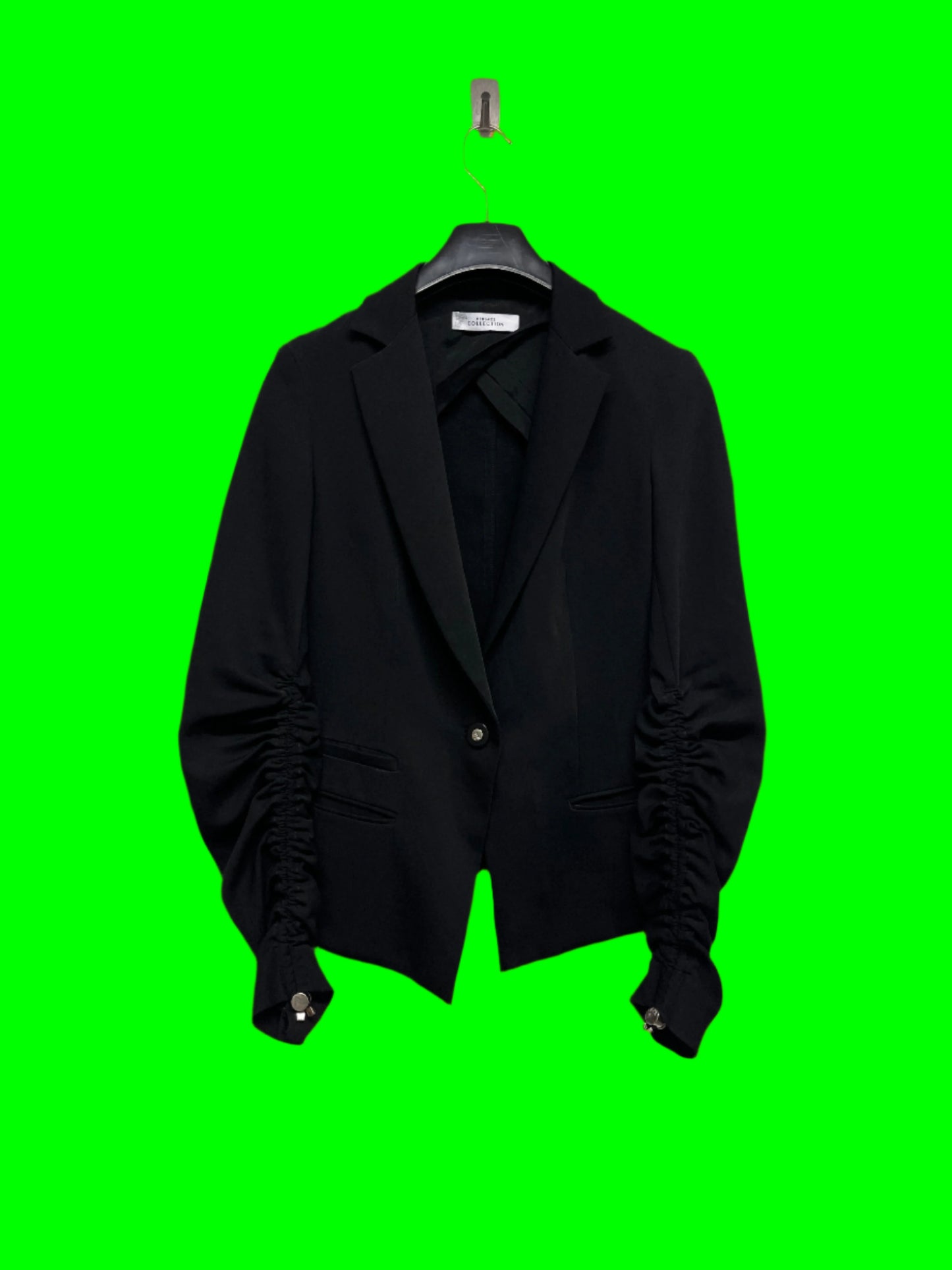 VERSACE black Blazer with quilted sleeves (M)