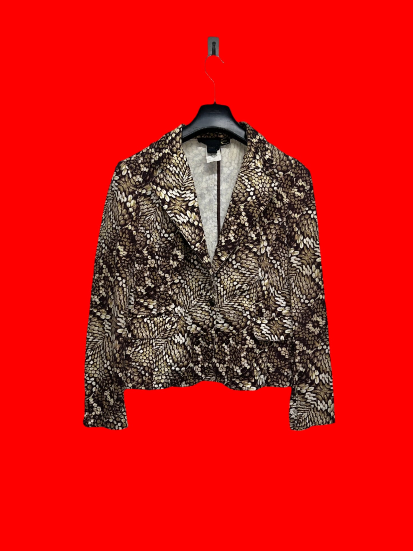 ROBERTO CAVALLI abstract pattern Blazer (L)