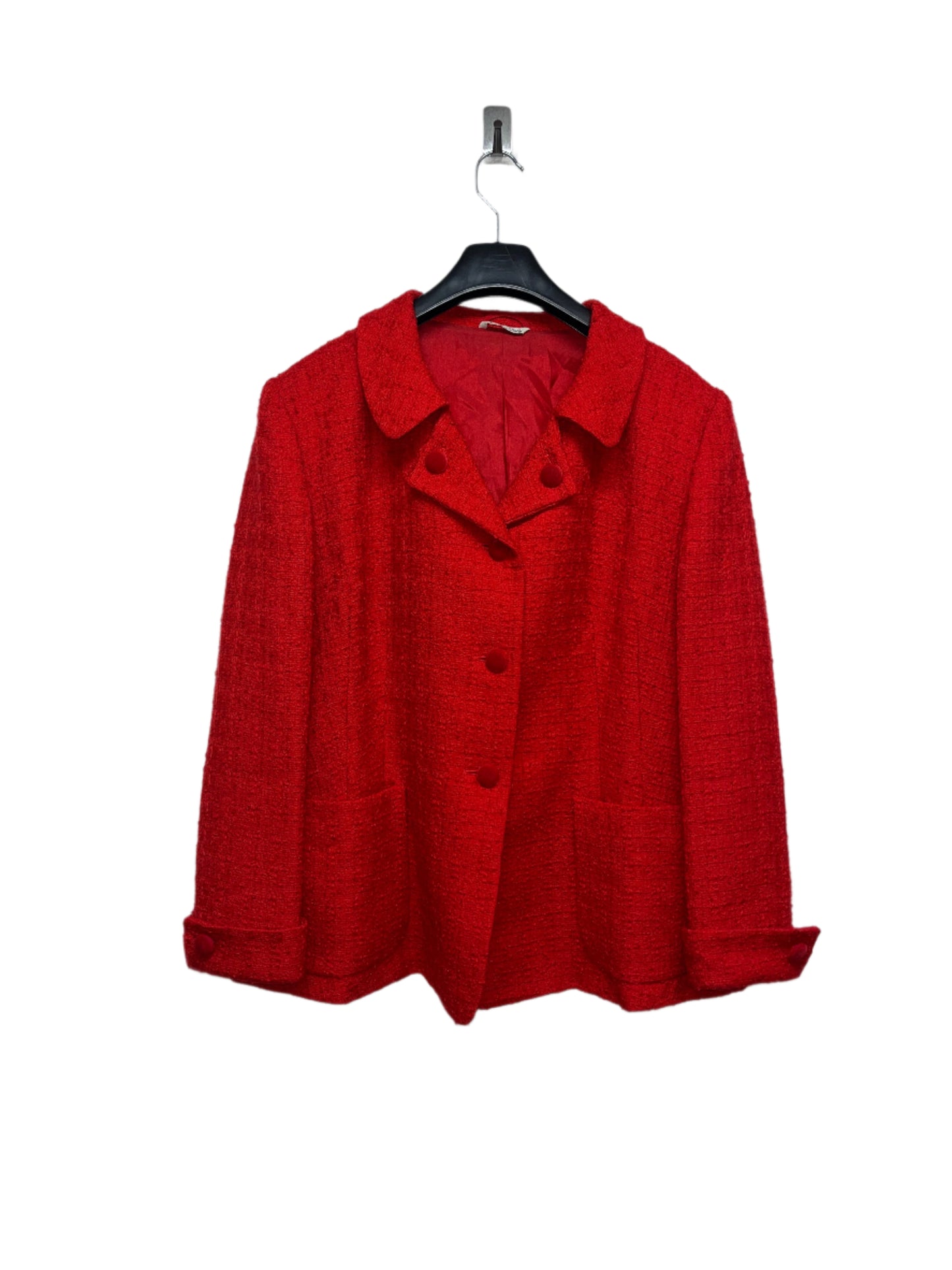 FENDI red tweed wool jacket (L/XL)