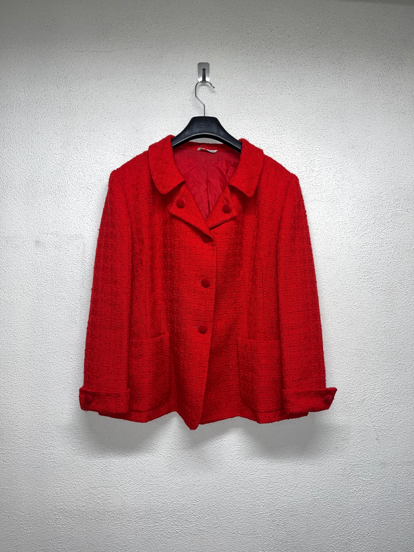 FENDI red tweed wool jacket (L/XL)