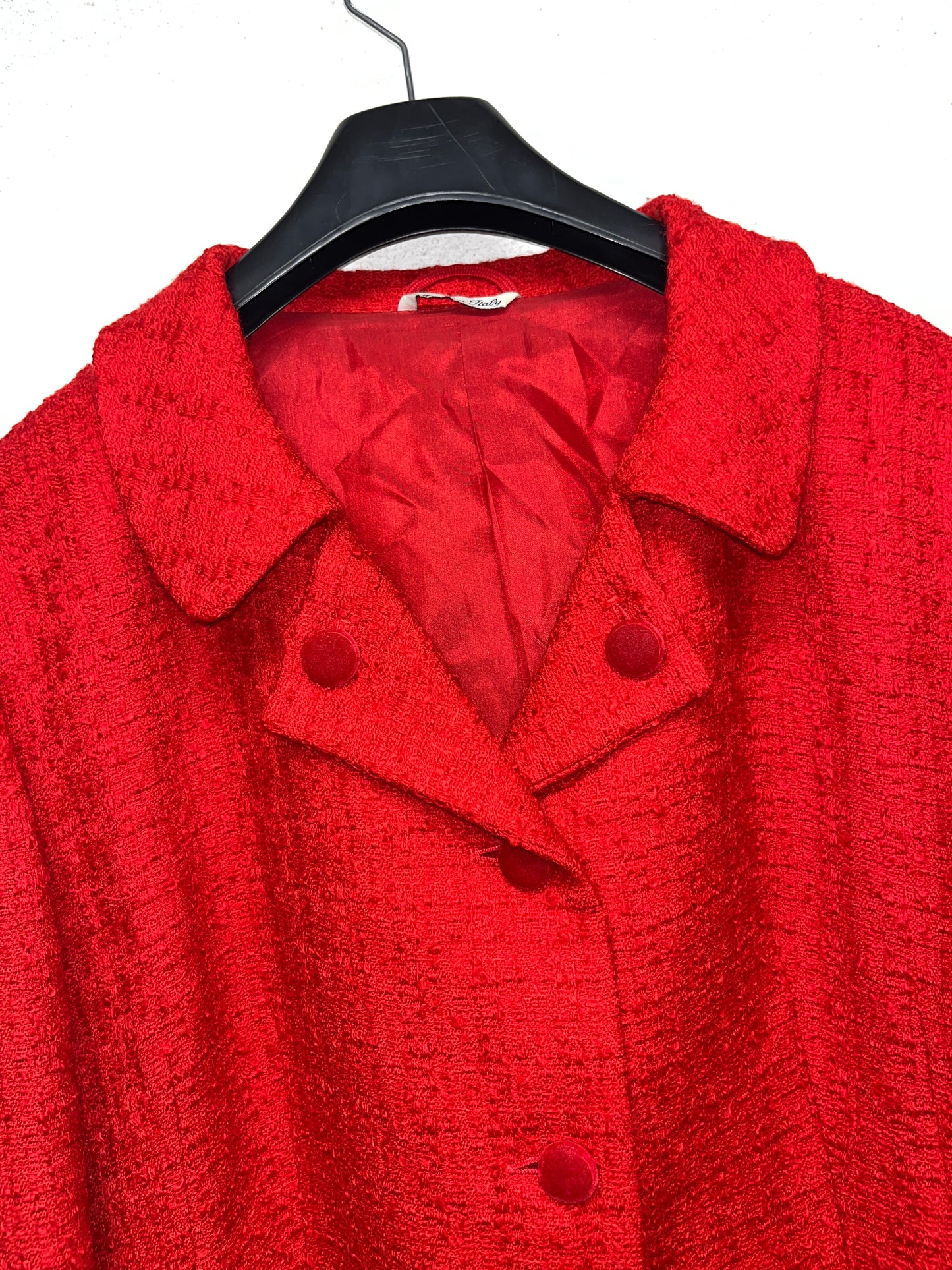 FENDI red tweed wool jacket (L/XL)