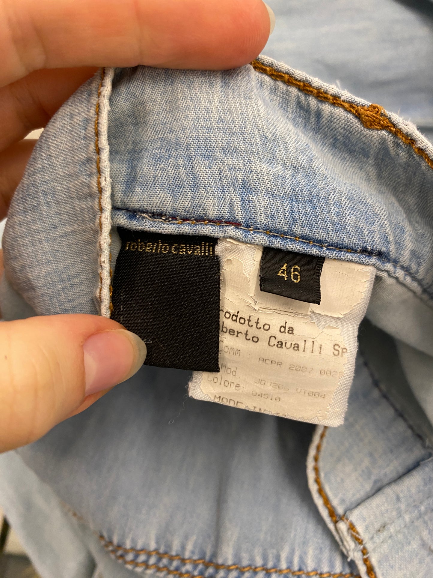 ROBERTO CAVALLI light denim trousers (M/L)