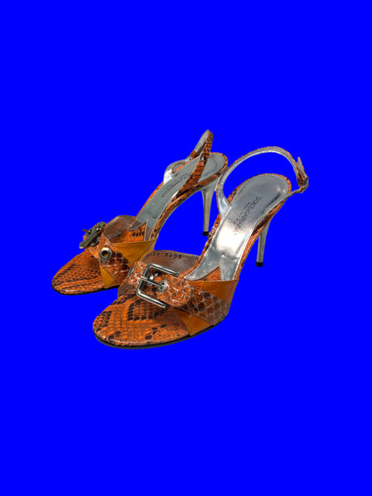 DOLCE & GABBANA slingback heel sandals (36)