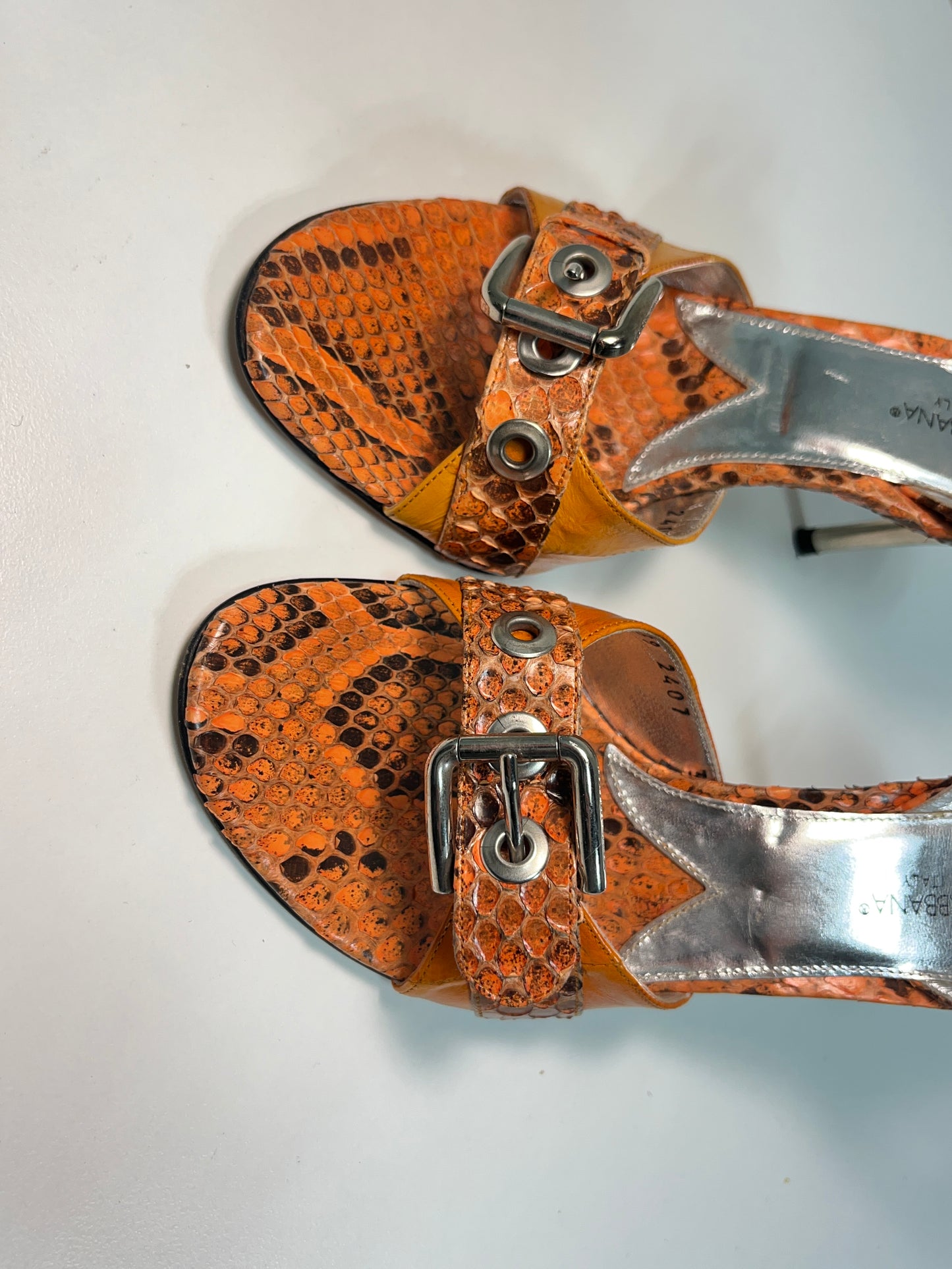 DOLCE & GABBANA slingback heel sandals (36)