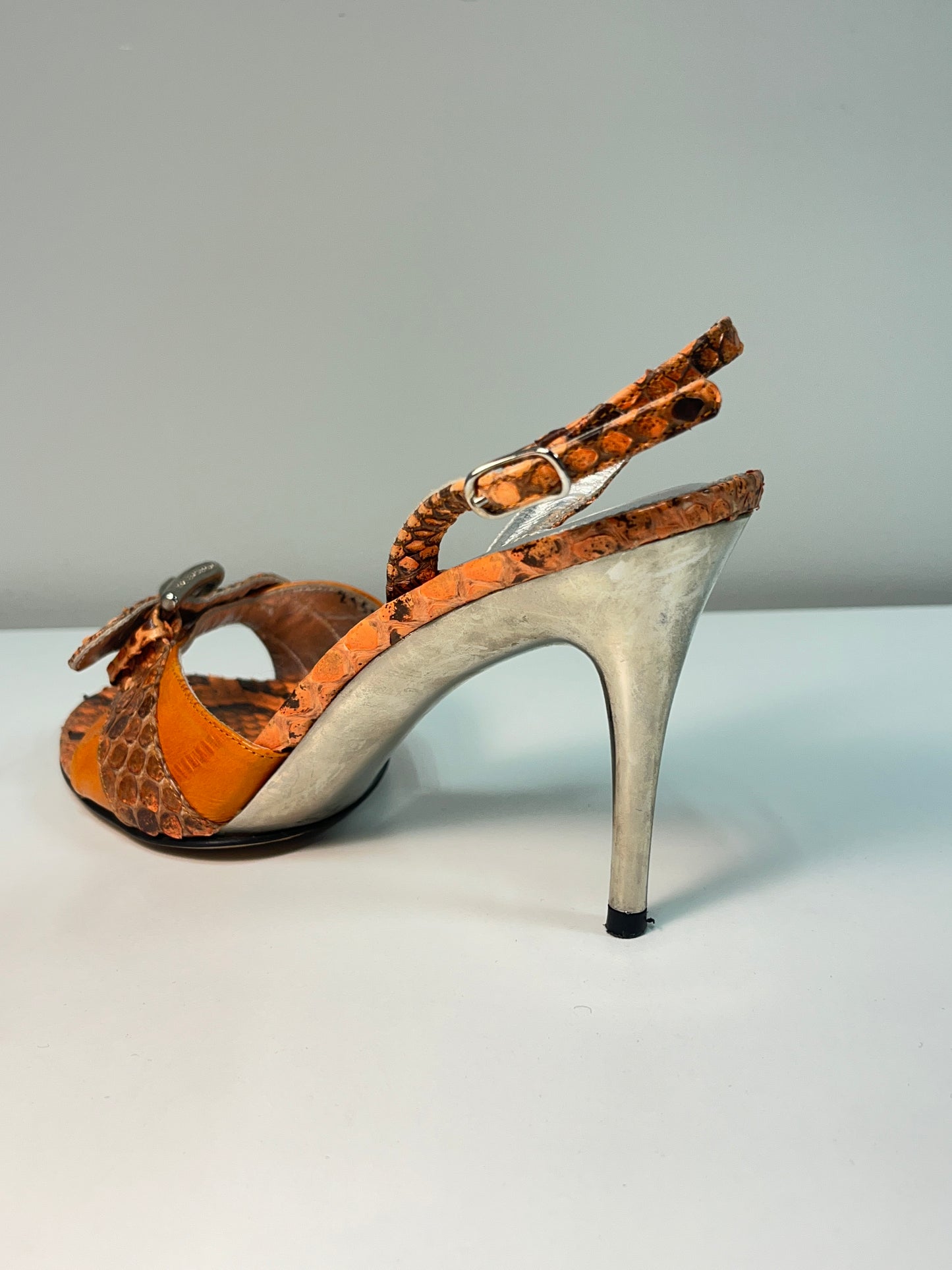 DOLCE & GABBANA slingback heel sandals (36)
