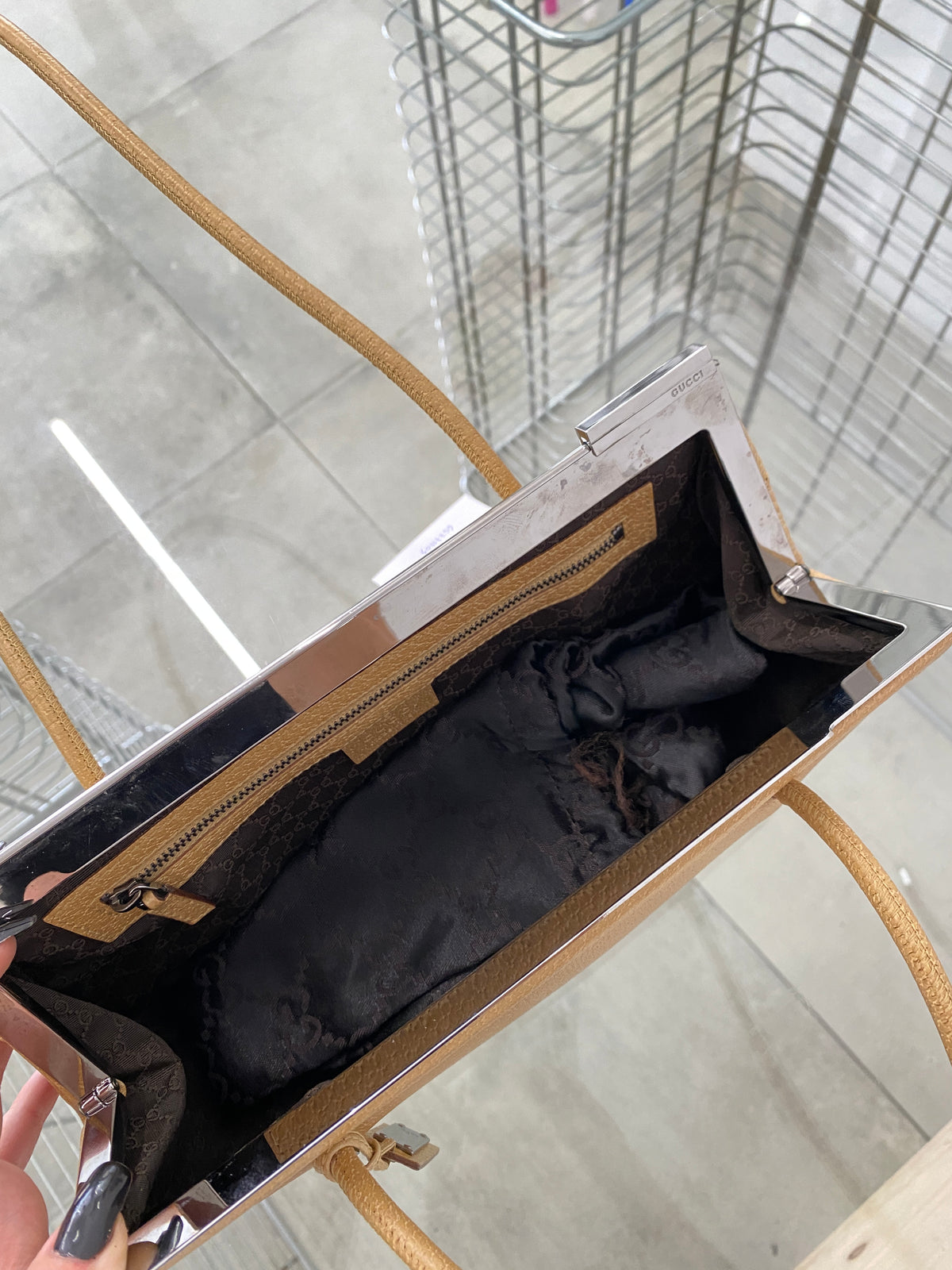 Gucci FW99 by Tom Ford leather shoulder bag