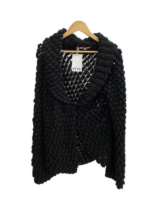 ROBERTO CAVALLI black wool cardigan (XL)