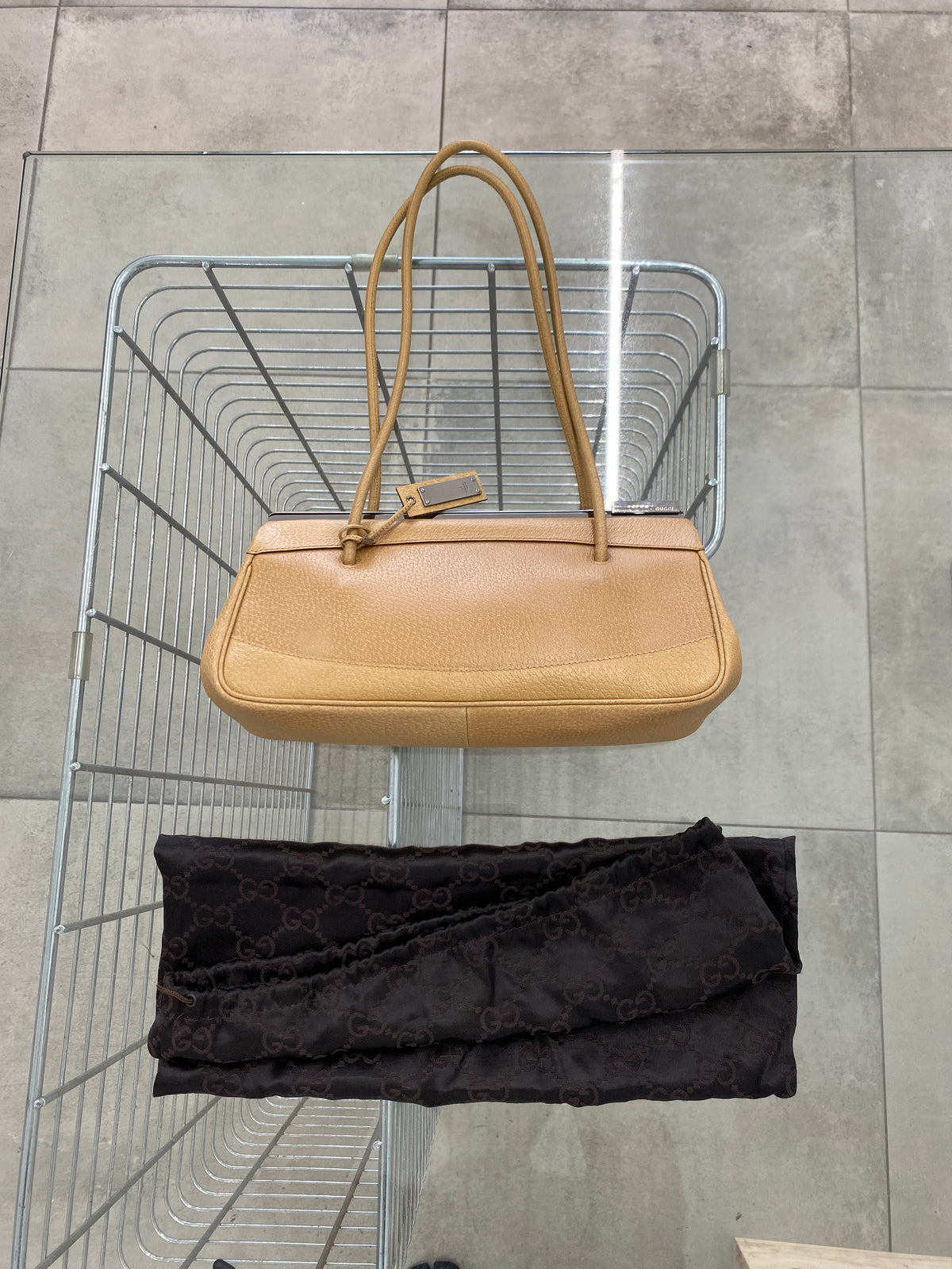 Gucci FW99 by Tom Ford leather shoulder bag