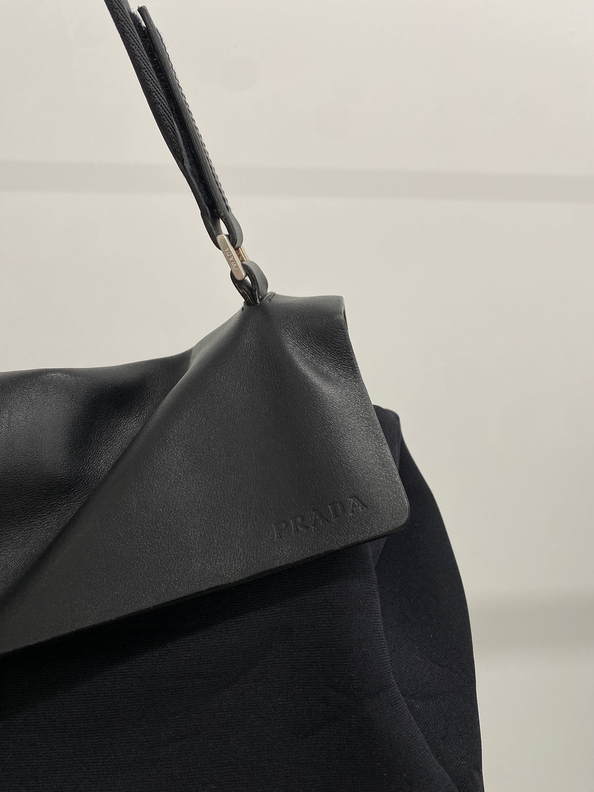 Prada FW99 black shoulder bag