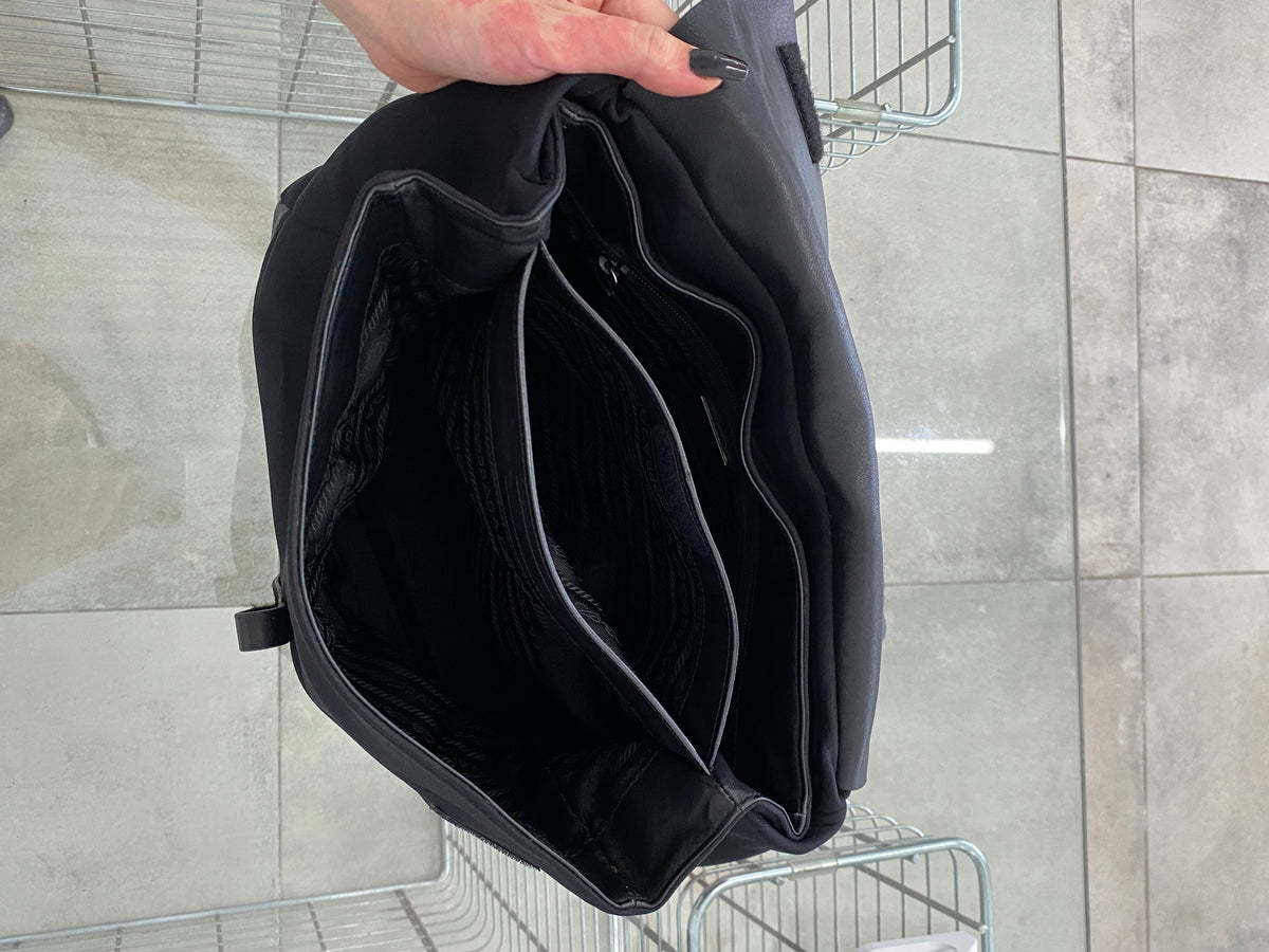 Prada FW99 black shoulder bag
