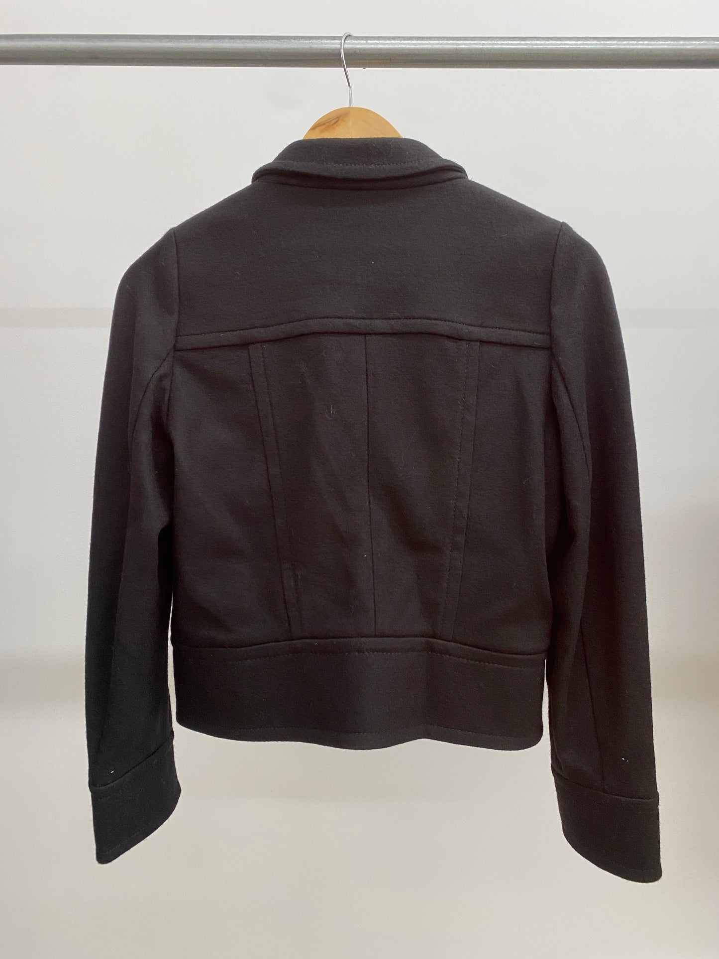 SONIA RYKIEL black wool jacket (M)