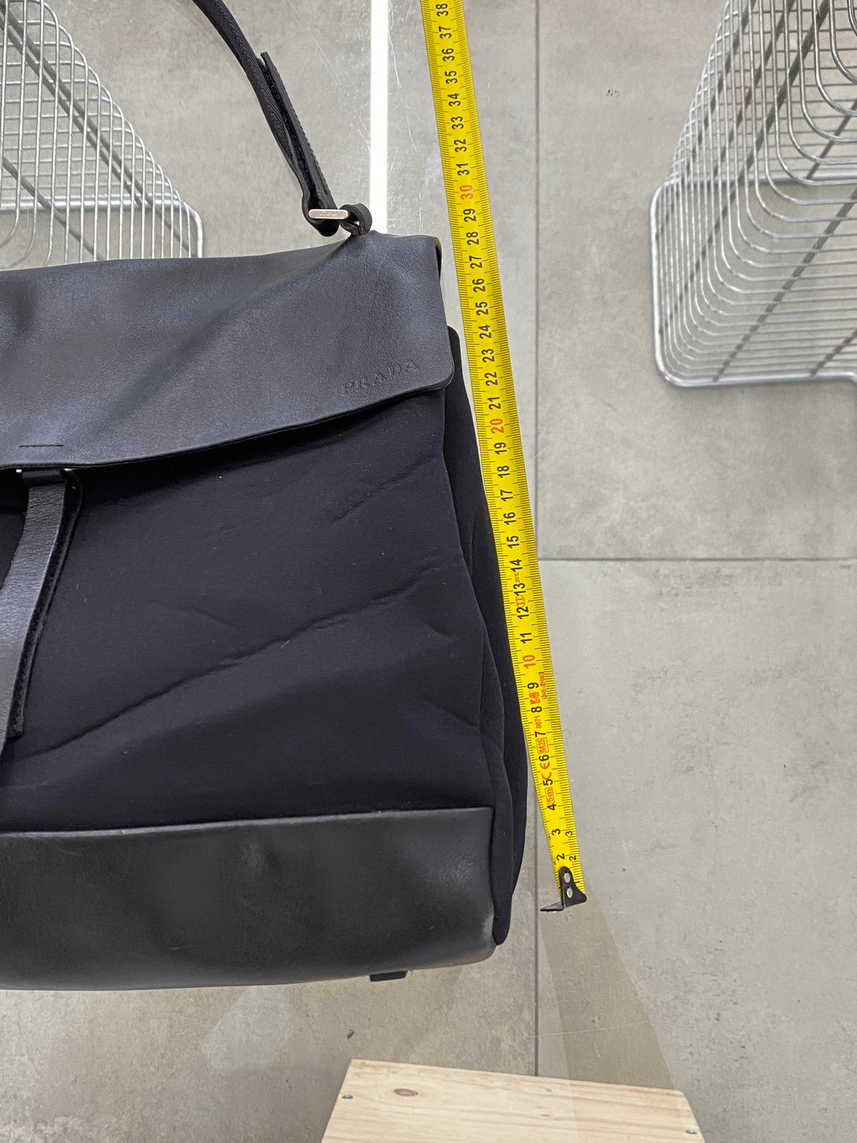 Prada FW99 black shoulder bag