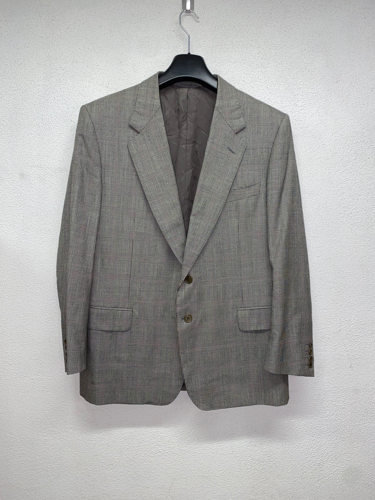 DIOR grey wool and silk suit (L)