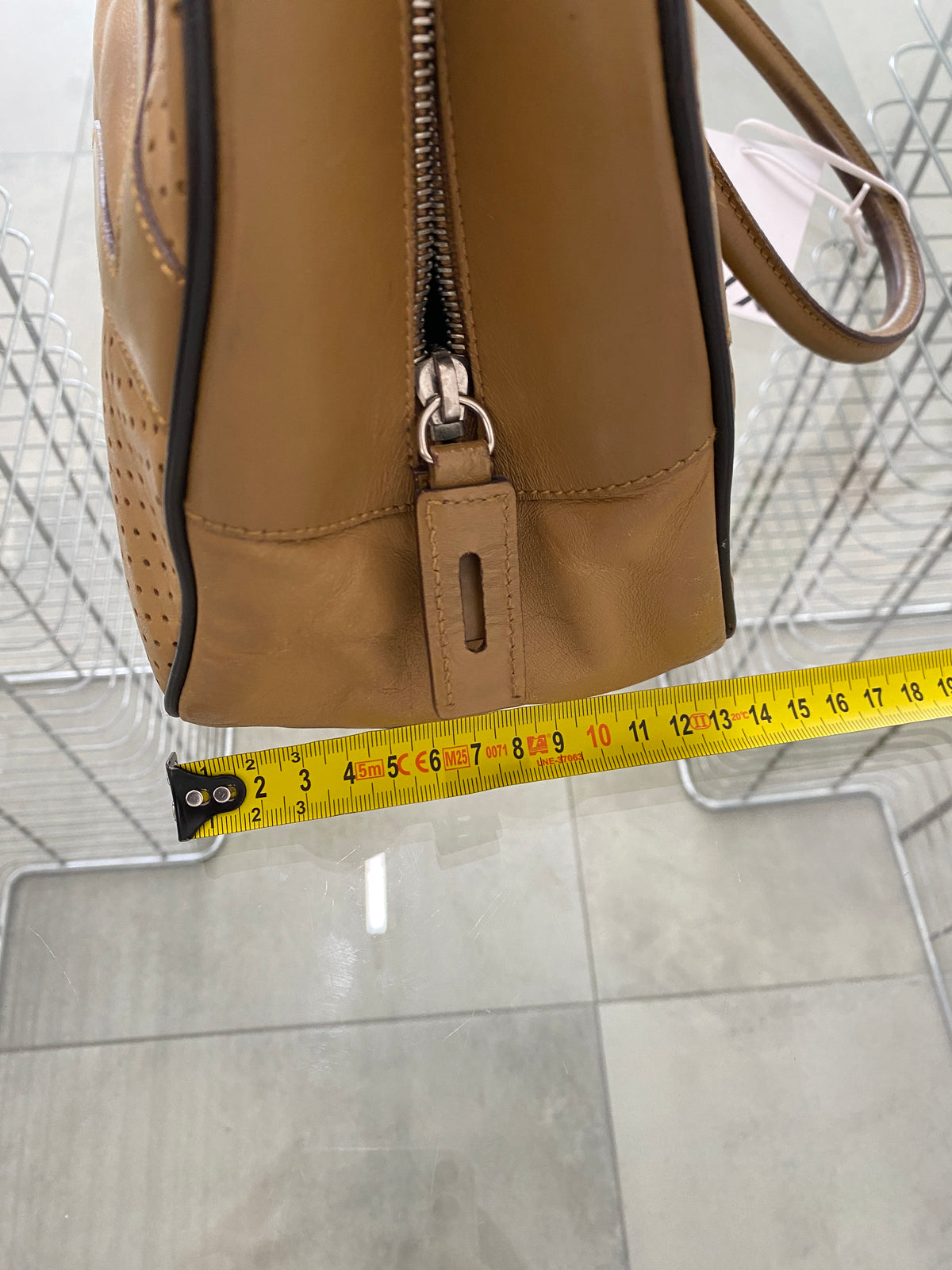Prada FW99 beige leather bowling bag