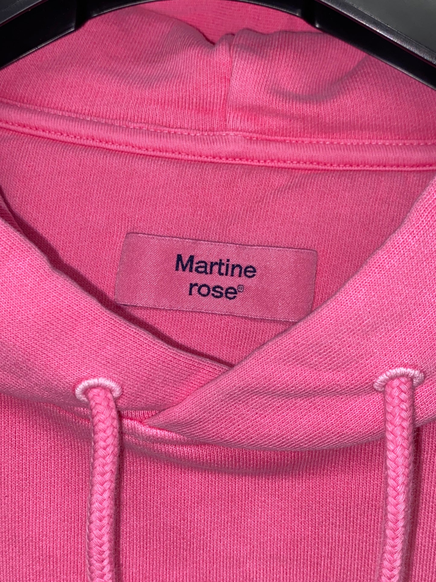 MARTINE ROSE pink graphic hoodie (XL)