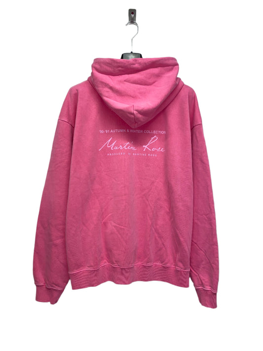 MARTINE ROSE pink graphic hoodie (XL)