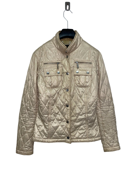 BARBOUR cream biker jacket (34/XS)