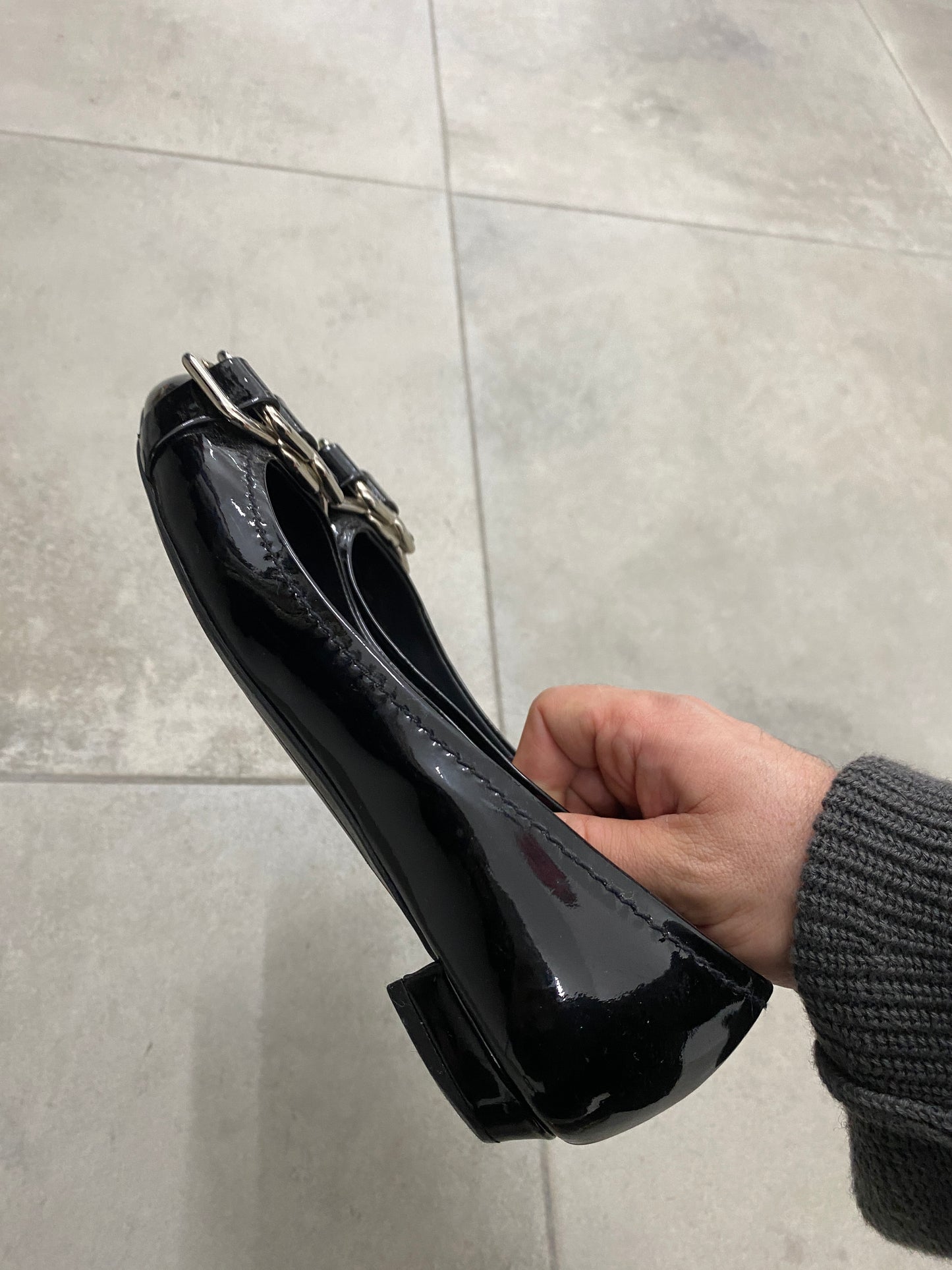 MIU MIU leather ballet flats (36 1/2)