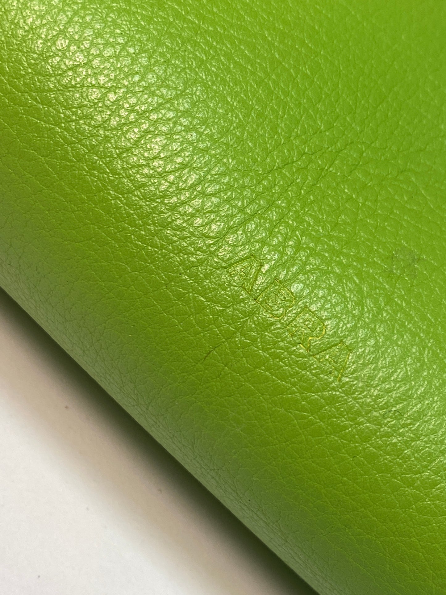 ABRA green leather bag
