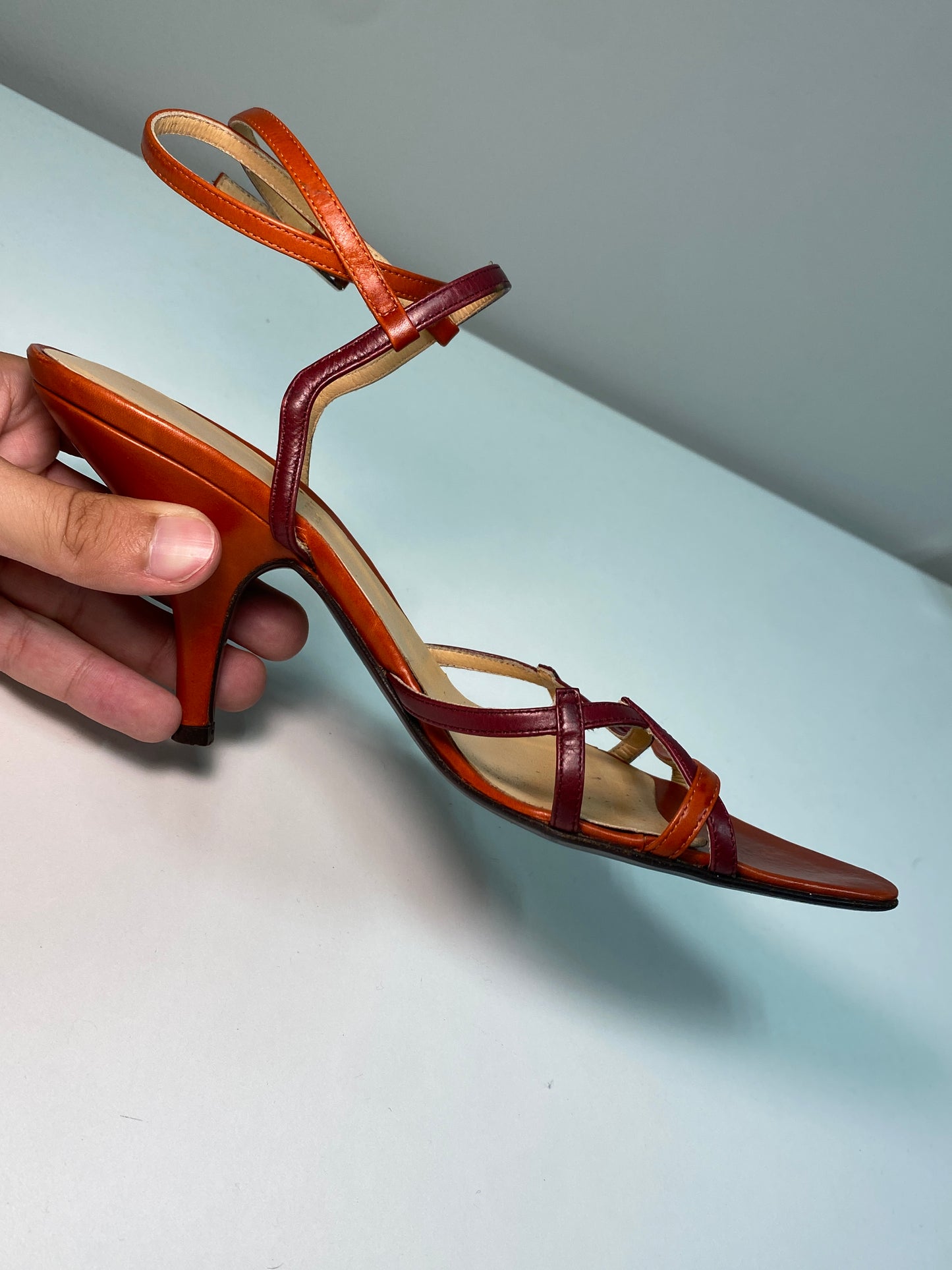 BALLY brown leather sandals (35.5)