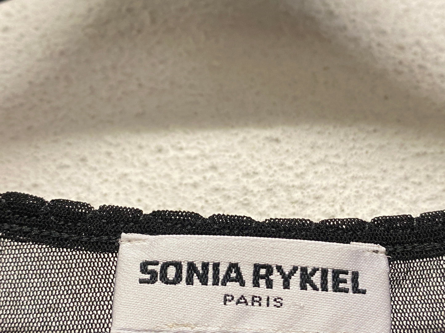 SONIA RYKIEL mesh graphic top (XS)